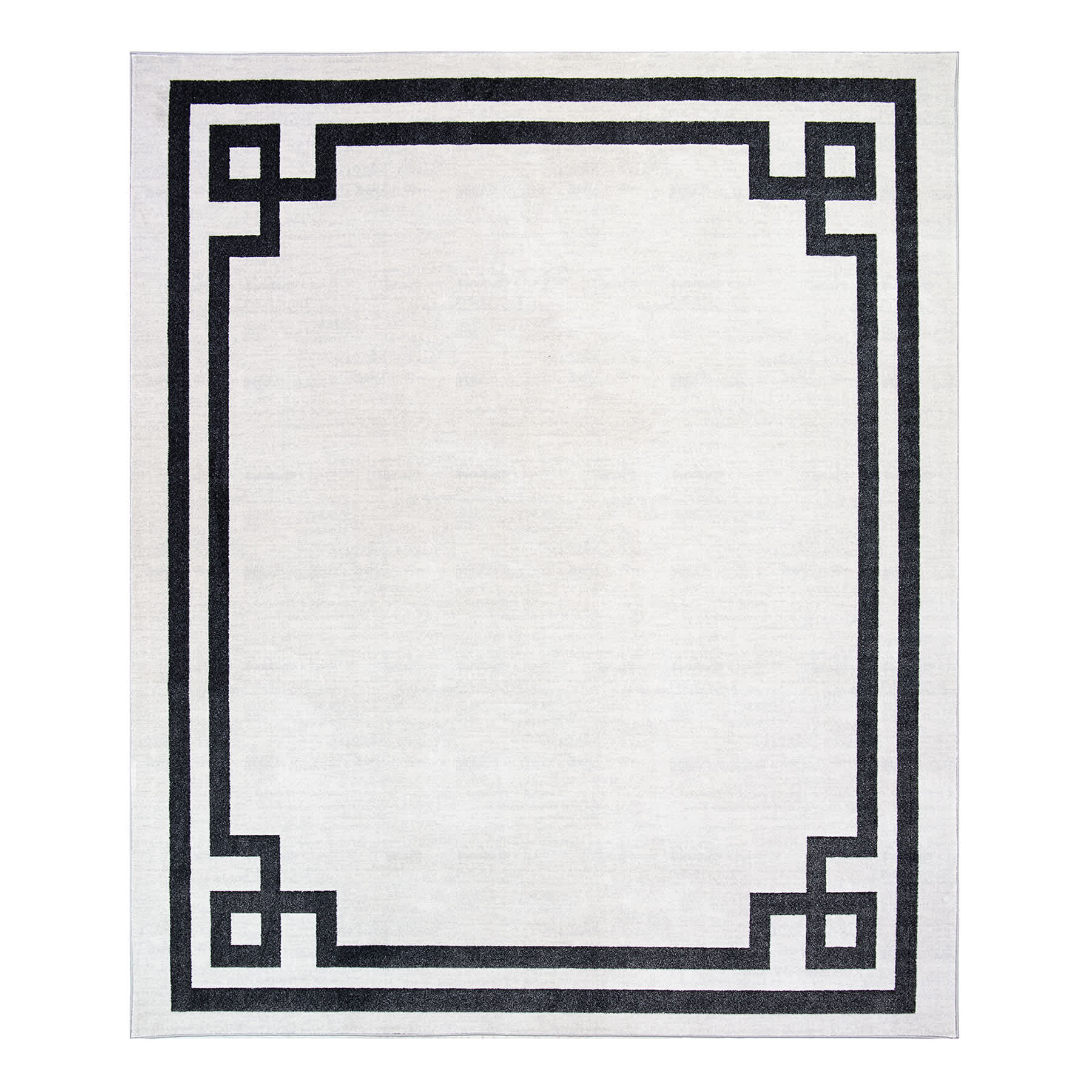 (B838) Providence Verona Ivory Key Border Area Rug, 8x10