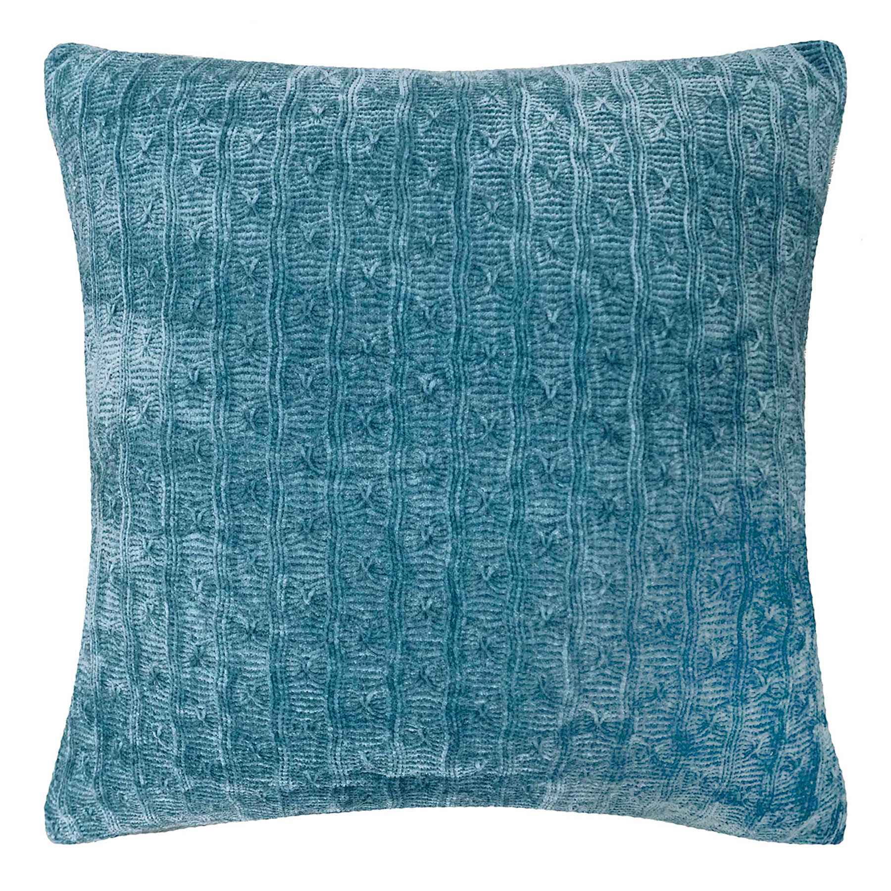 Menlo Teal Chenille Throw Pillow, 18"