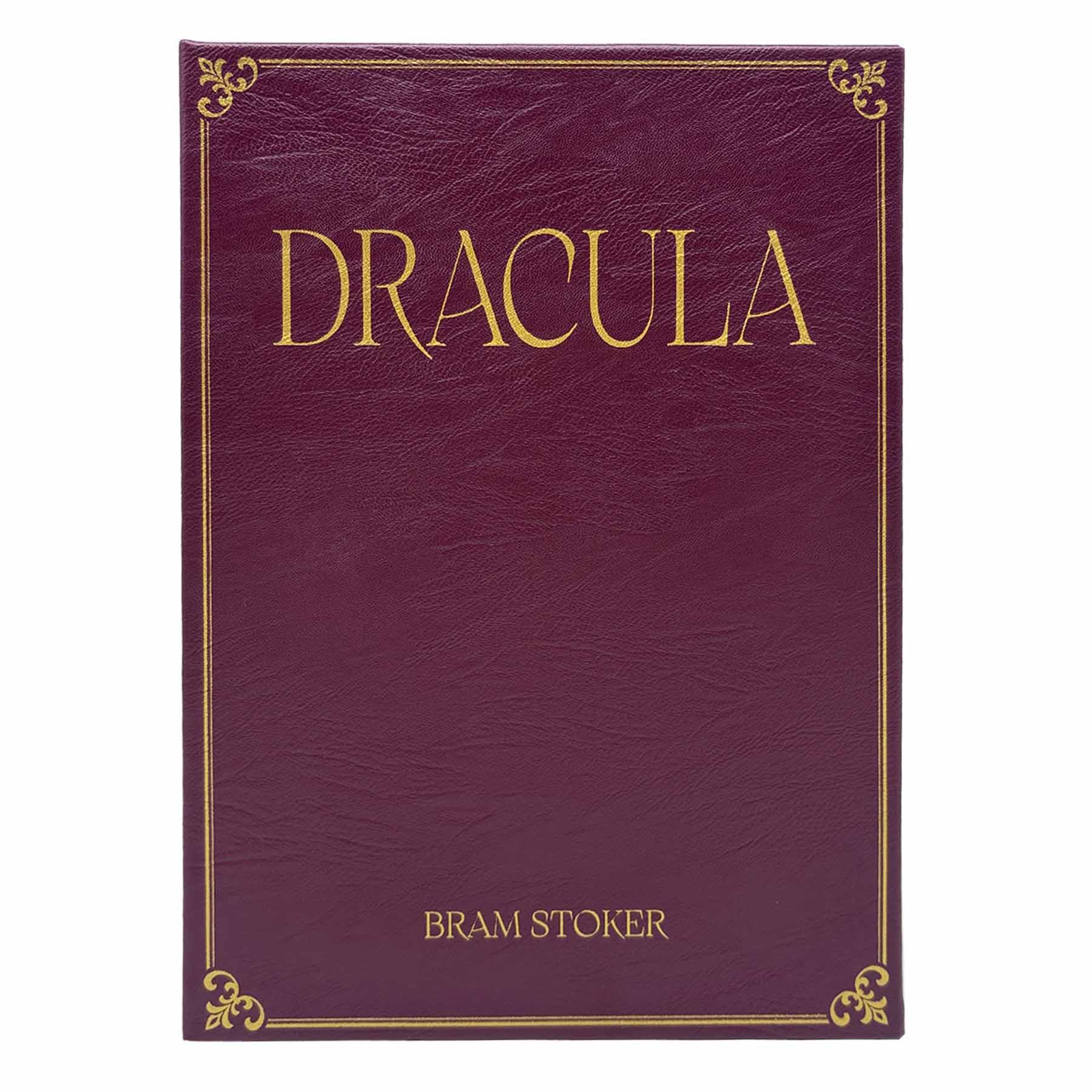 Dracula Red Faux Leather Book Box, 11"