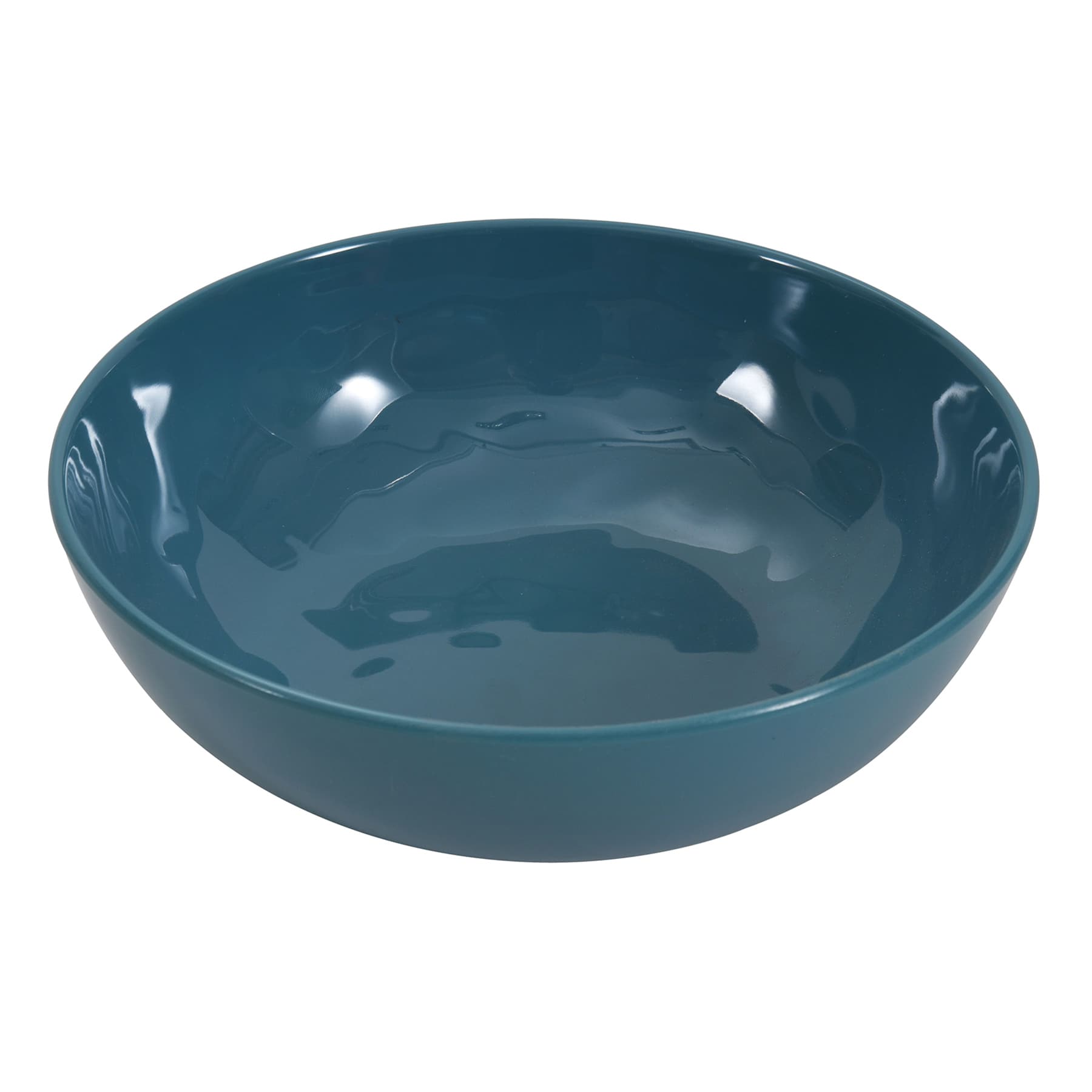 Embossed Melamine Cereal Bowl, Turquoise