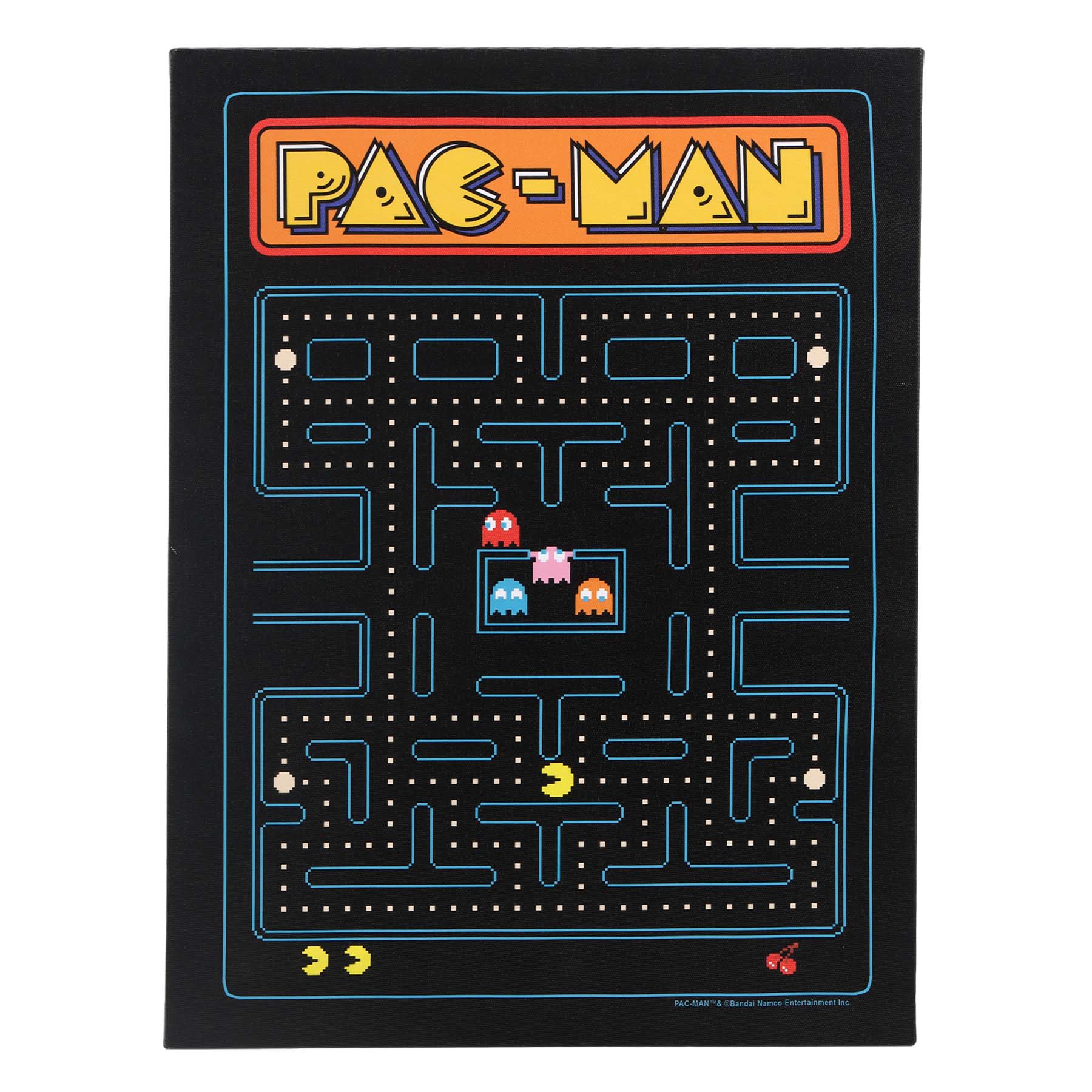Pacman Game Screen Canvas Wall Art, 12x16