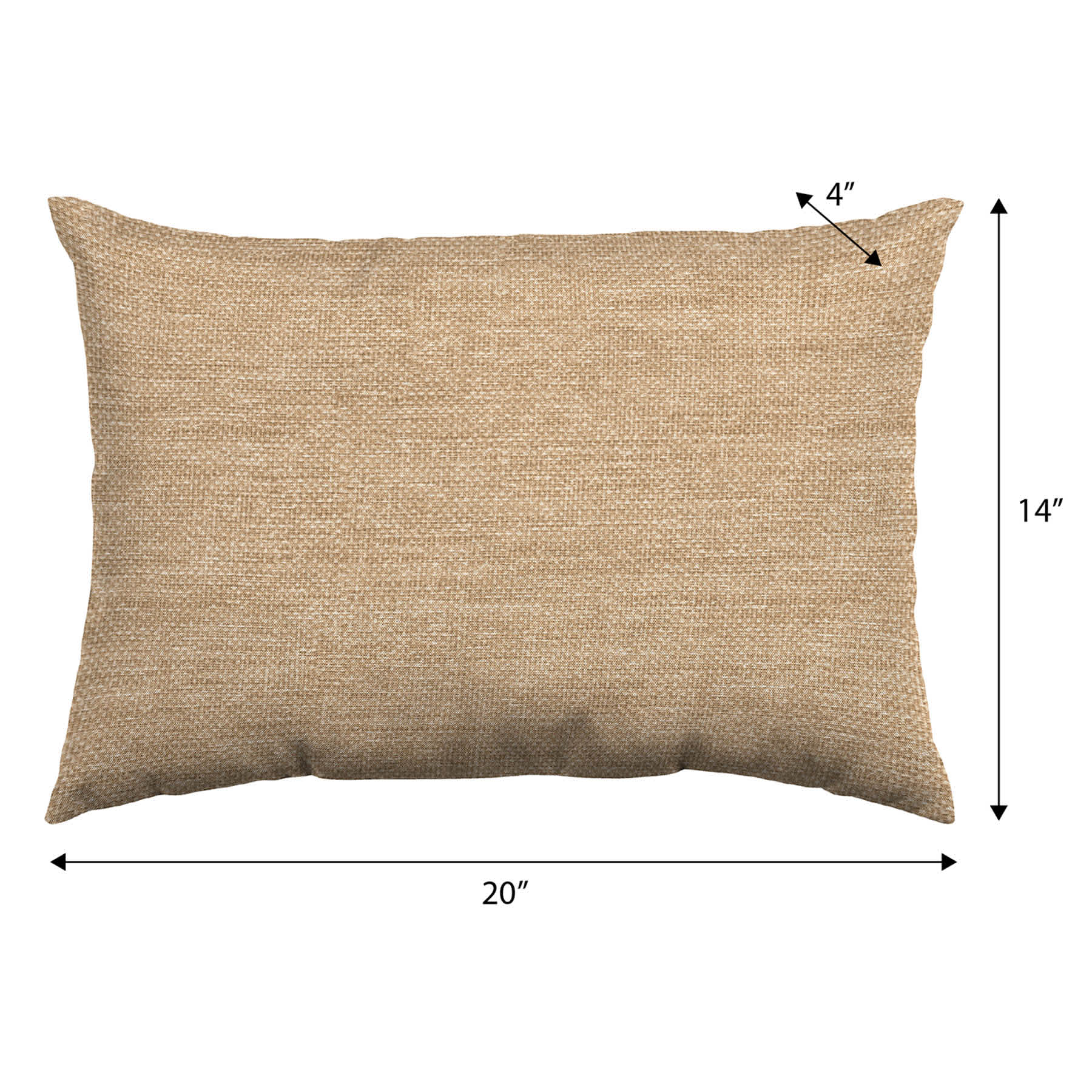 Tempo Grain Premium Lumbar Outdoor Throw Pillow, 14x20