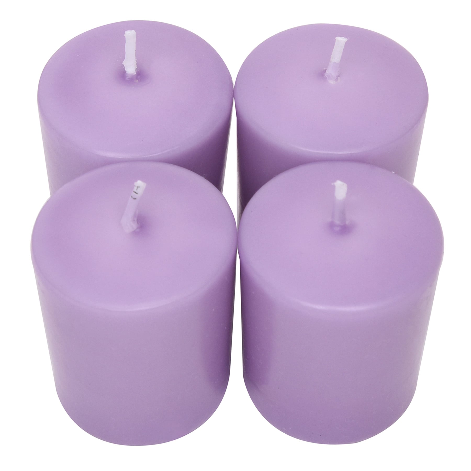 4-Pack Unscented Overdip Votive Candles, Purple