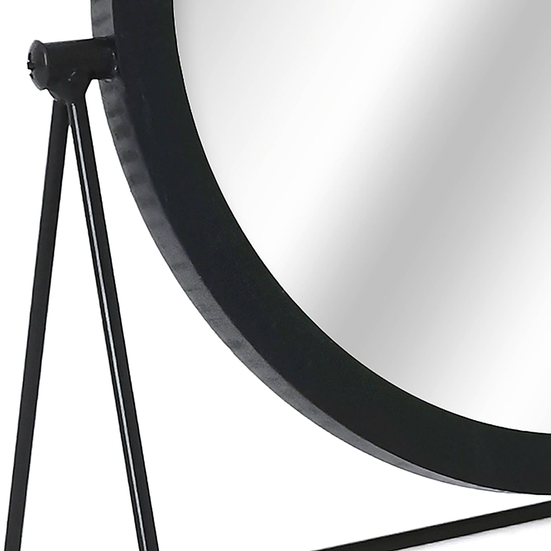 Black Tabletop Mirror, 8.5"
