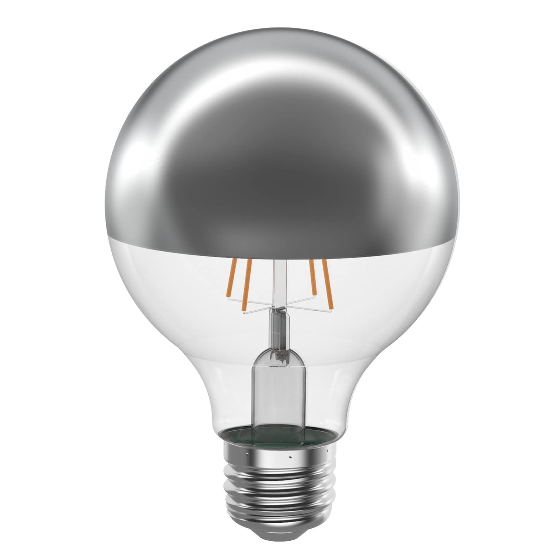 1-Pack Silver Filament Dimmer Bulb, 3W-E26