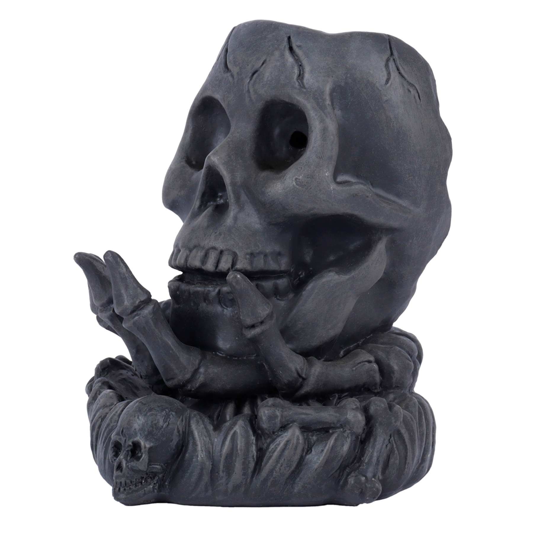 Midnight Shadows Halloween Skull Incense Holder Set