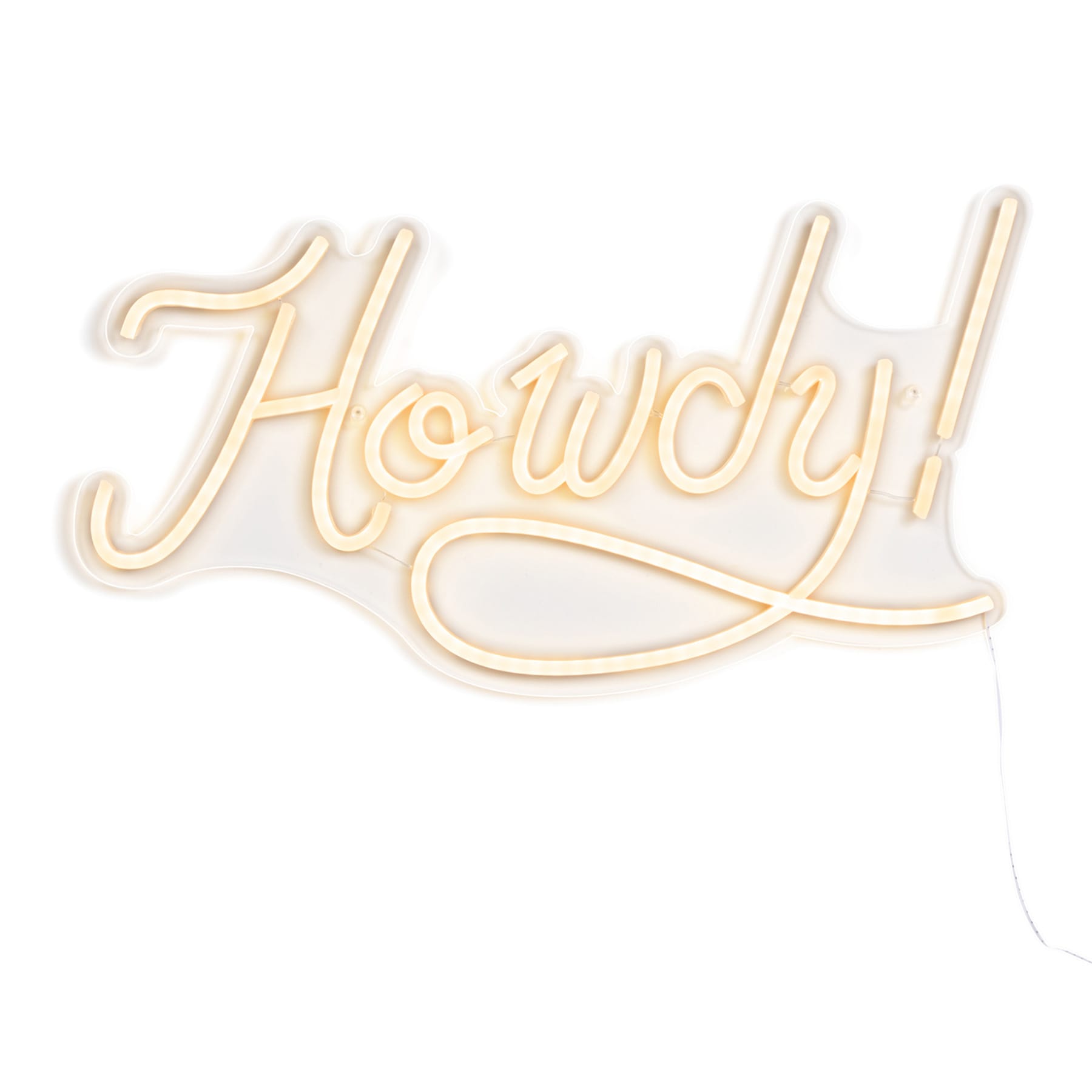 Howdy Neon Wall Sign 20In