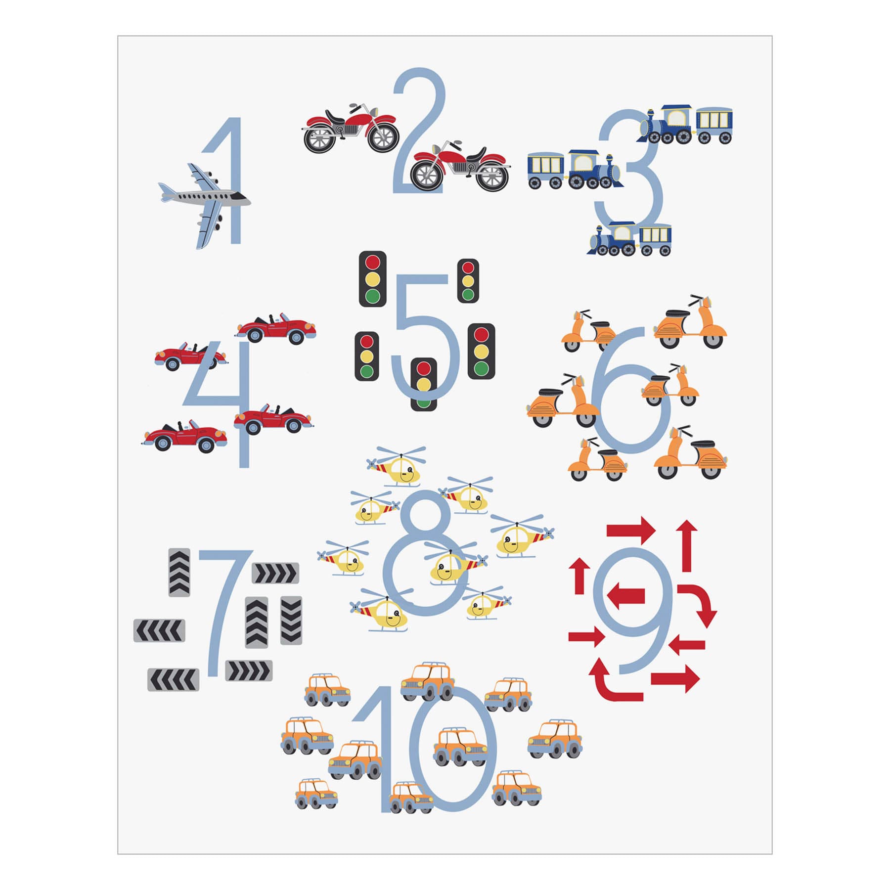 Tiny Dreamers Numbers Canvas Wall Art, 16x20