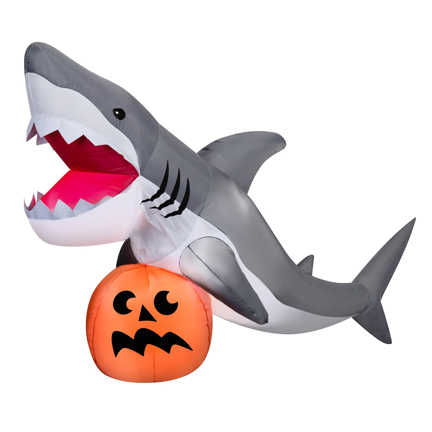 Animated Shark with Sound Effects Halloween Inflatable, 7.5' Wide