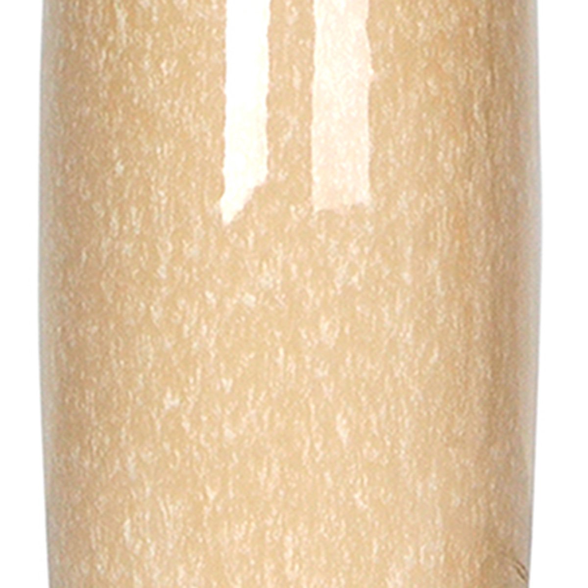 Tan Speckled Ceramic Tapered Column Medium Table Lamp Base, 20.5"