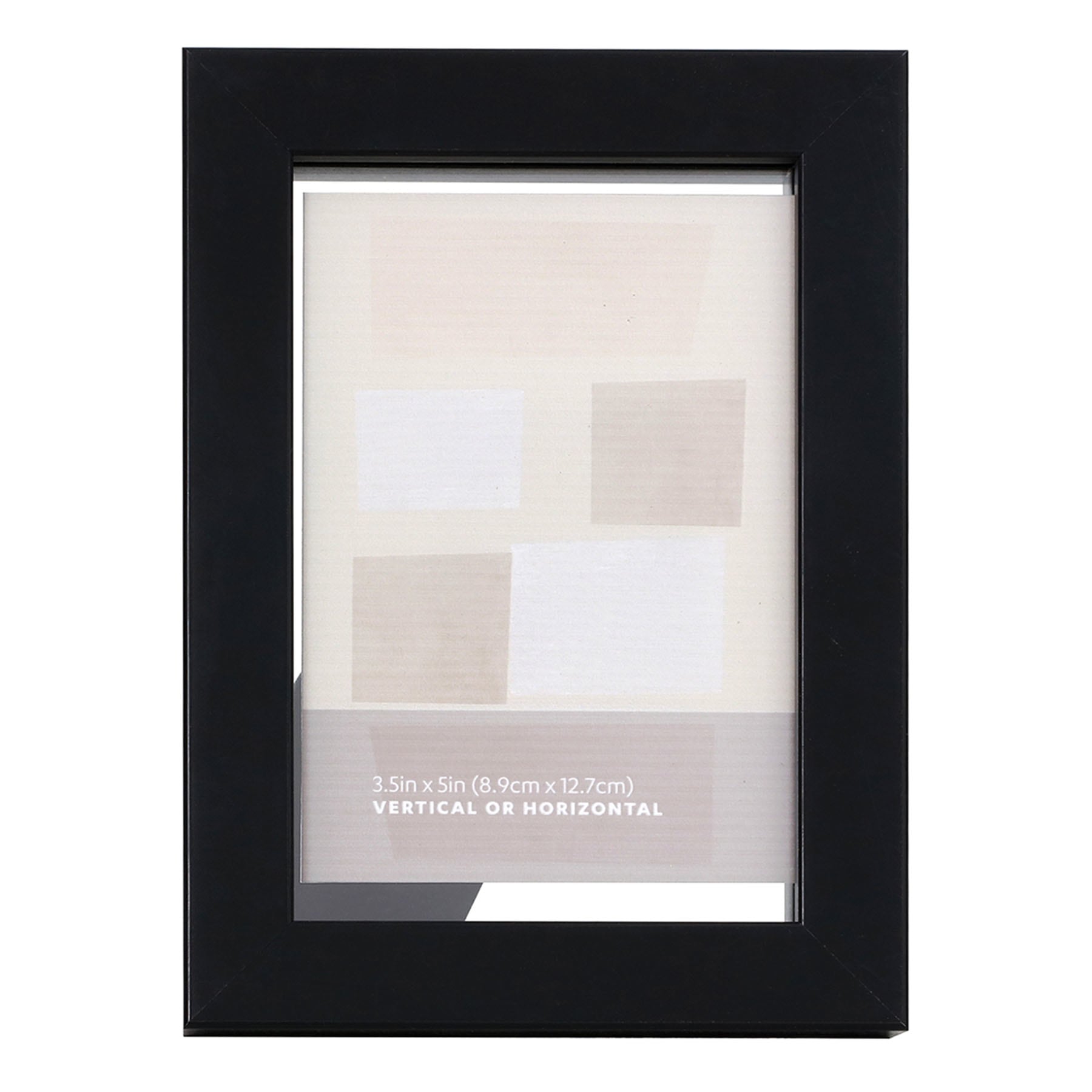 Black Tabletop Float Picture Frame, 4x6