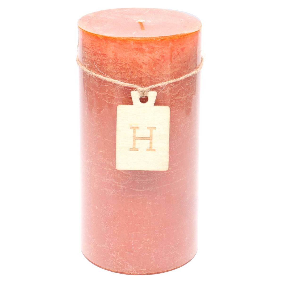 Orange Unscented Pillar Candle, 3x6