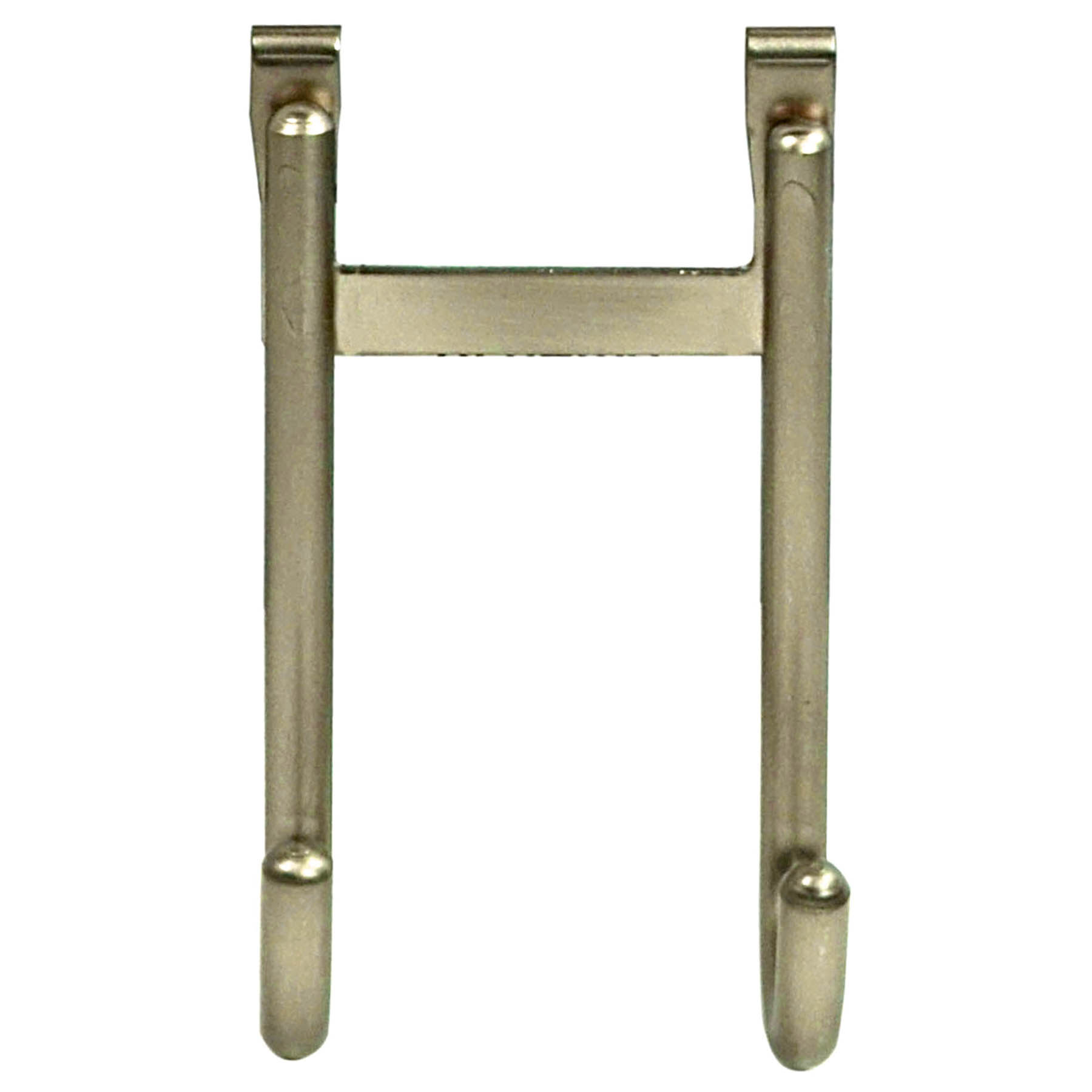2-Hook Over the Door Hanger, Nickel