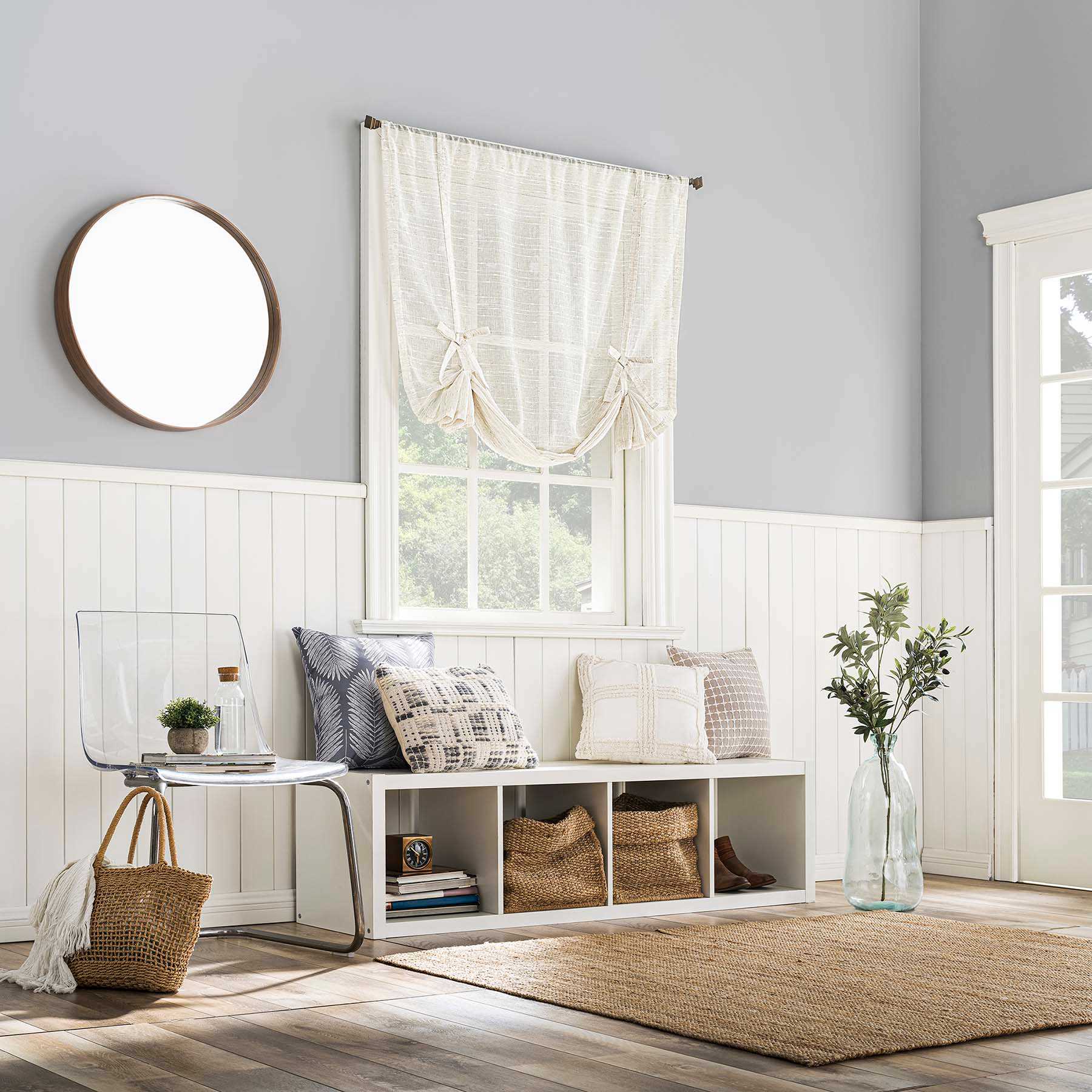 Destin Linen Small Curtain Panel, 63"