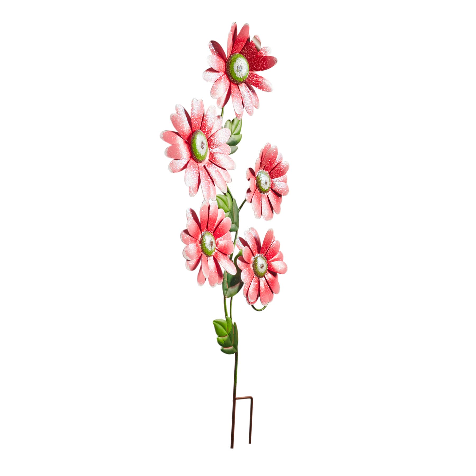 Multicolor Flower Yard Stake, 15"