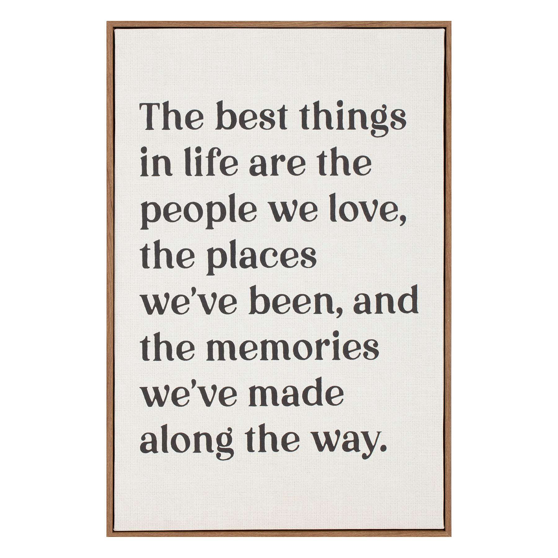 Honeybloom Framed Sentiment Canvas Wall Sign, 12x18