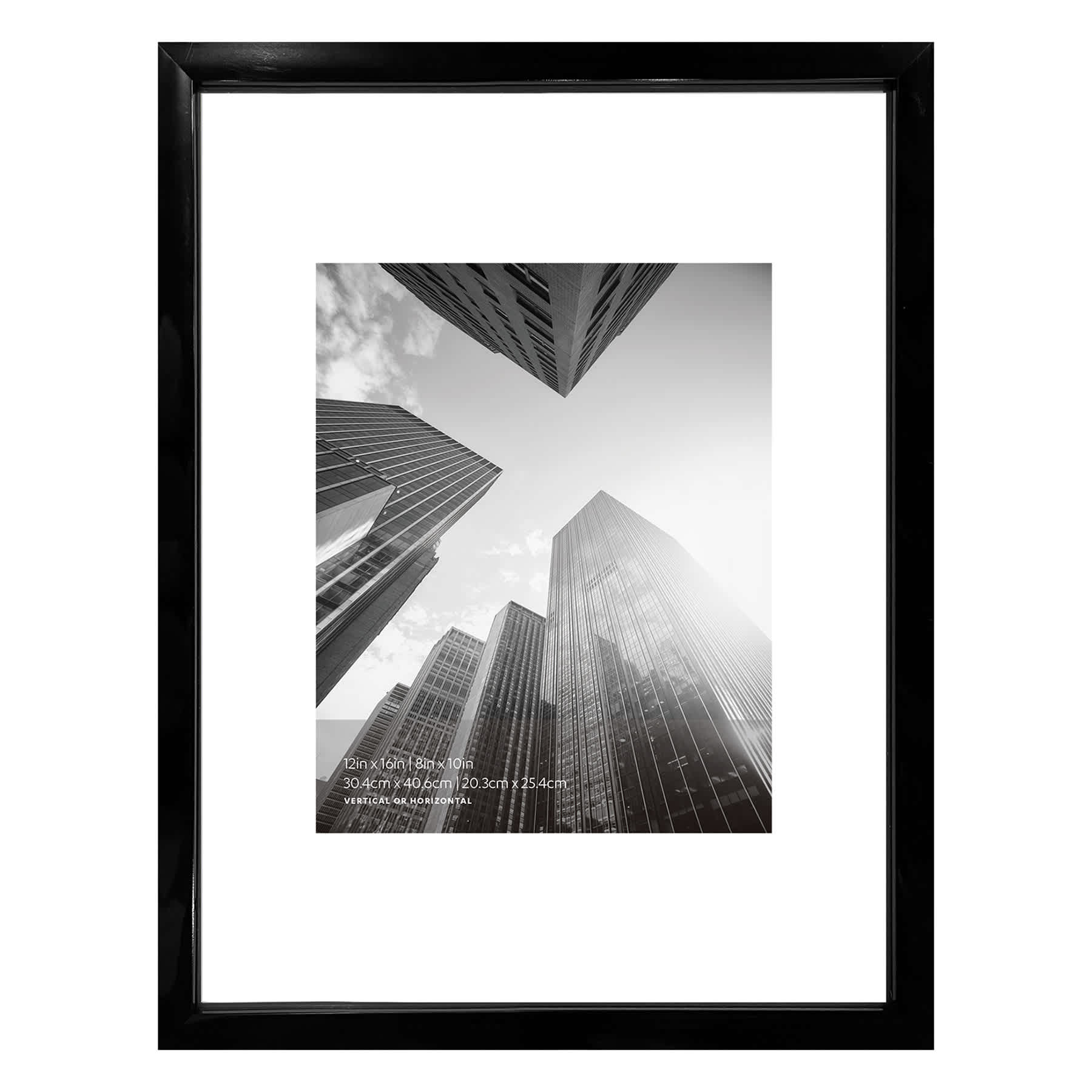 Black Float Wall Picture Frame, 12x16