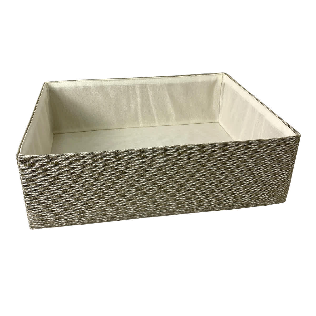 Storage Basket L Metallic Grey