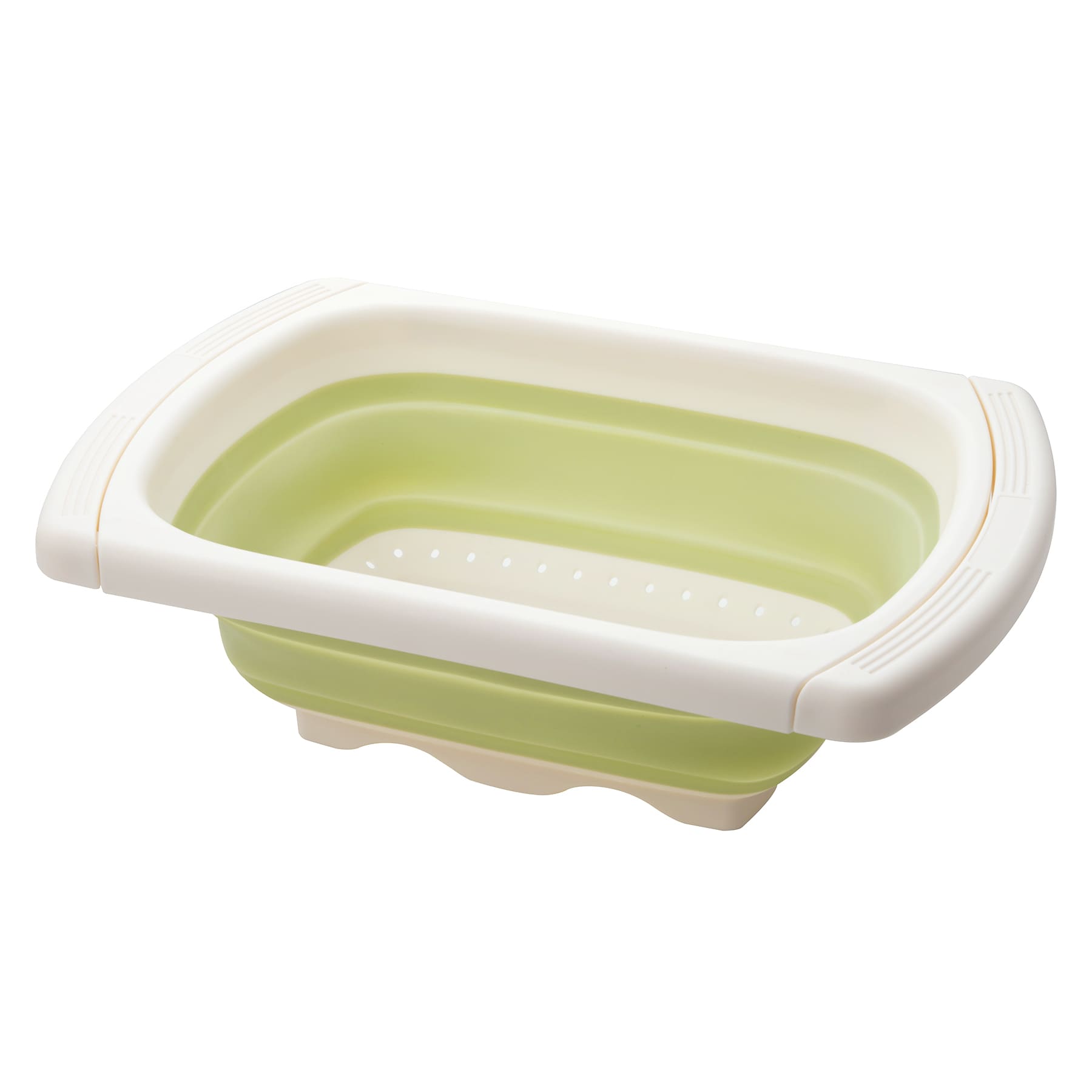 Yellow & White Over the Sink Colander