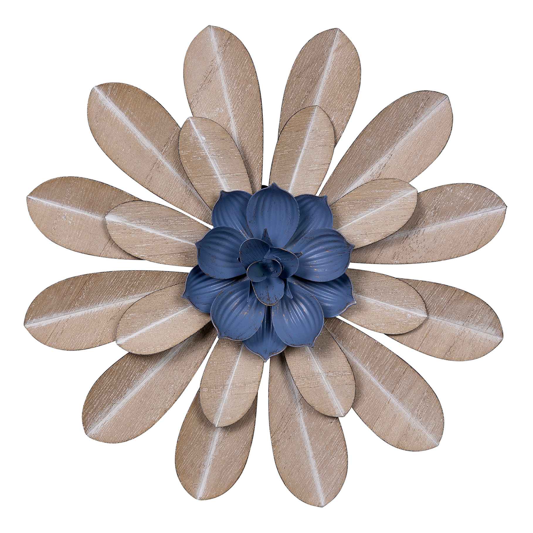 Honeybloom Metal Flower Wall Art, 8"