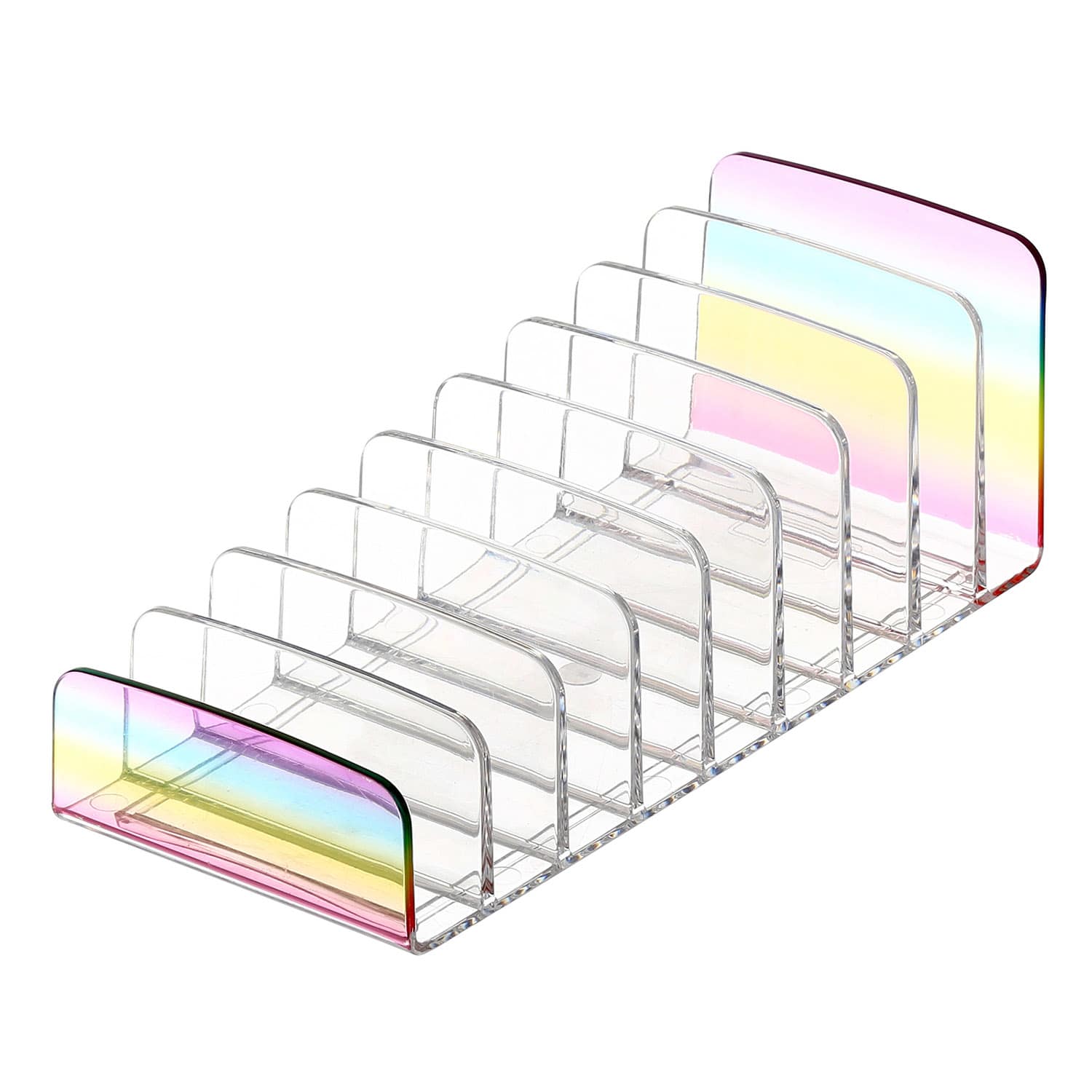 9-Slot Rainbow Eyeshadow Cosmetic Stand