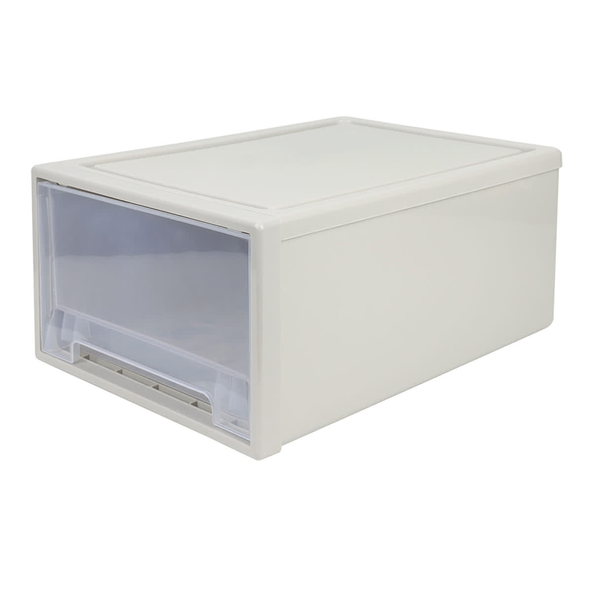 Grey Stackable Storage Drawer, Small