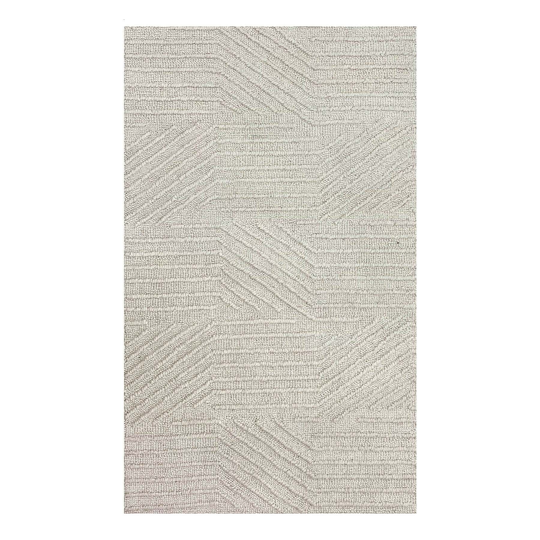 (A473) Found & Fable Dartmouth Ivory Tufted Accent Rug, 3x5