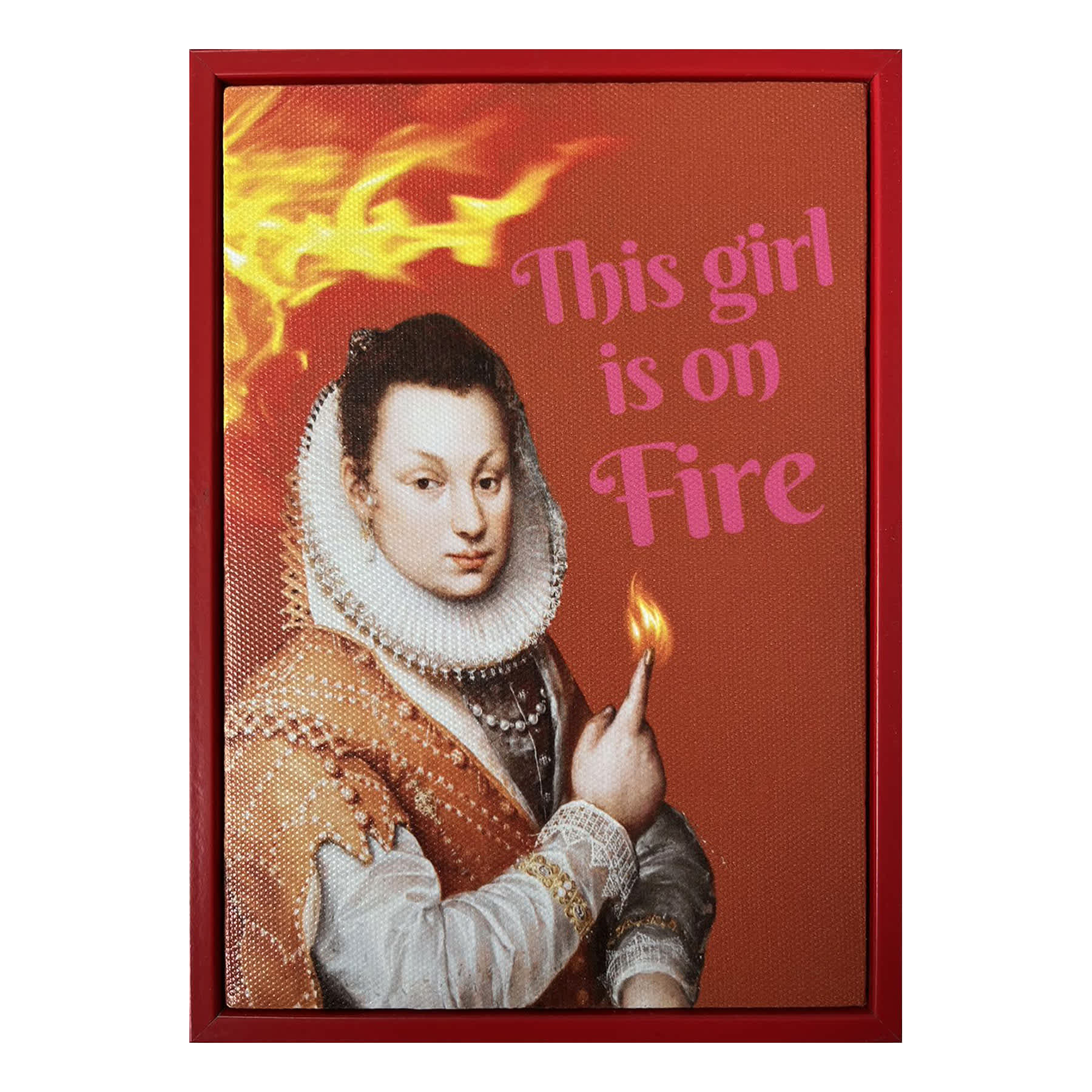This Girl Is On Fire Canvas, 5x7