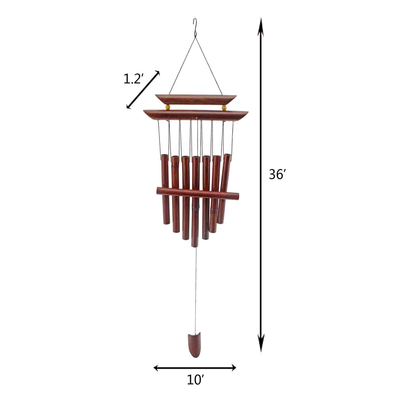Harp Bamboo Wind Chime, 36"
