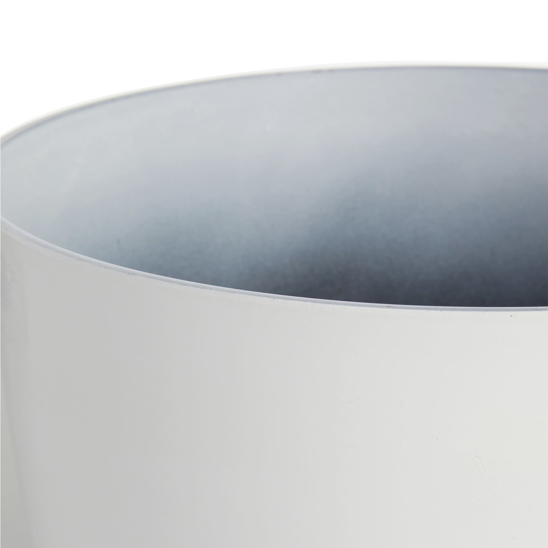 White Egg Shaped Synthetic Outdoor Planter, Small