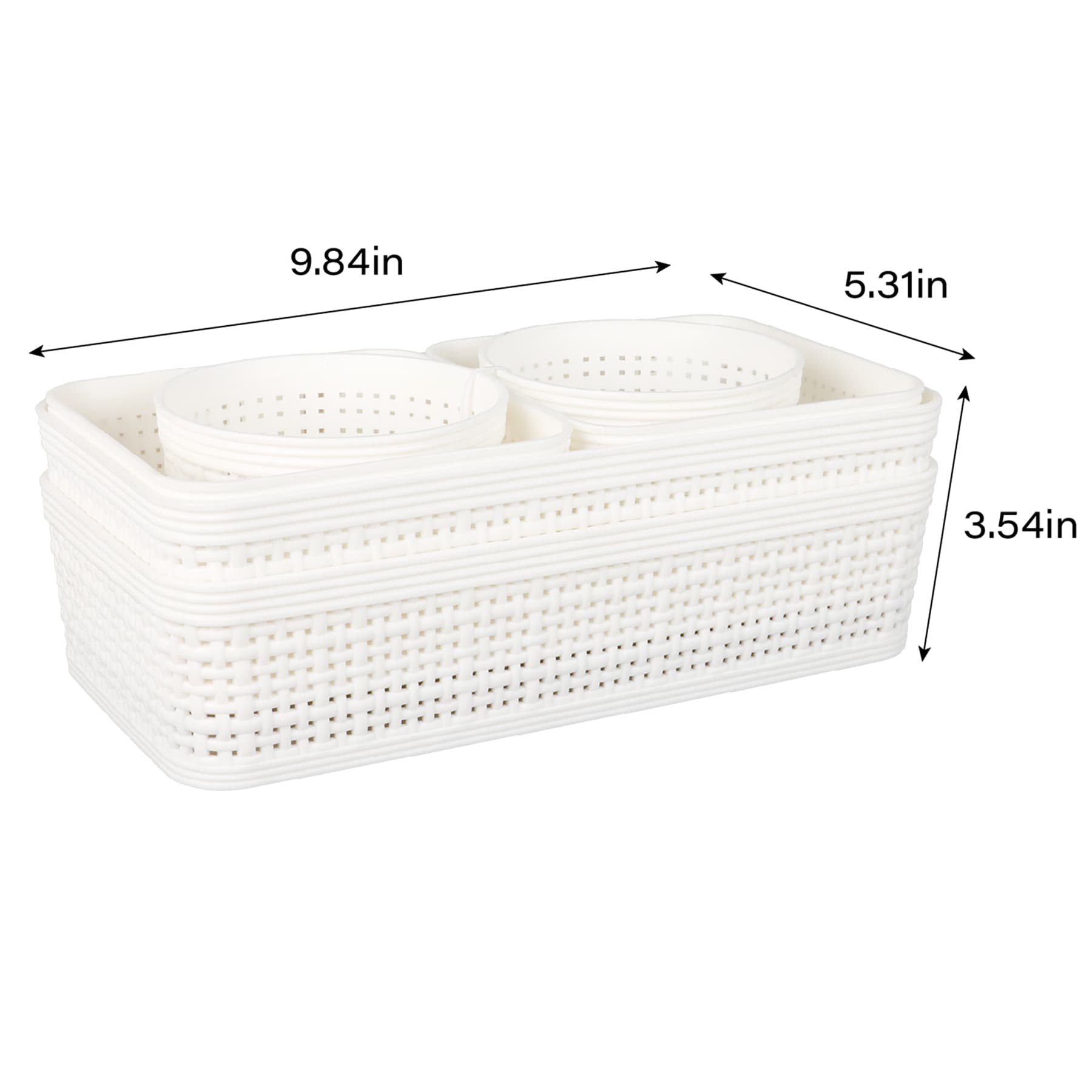 6-Piece Storage Set, White