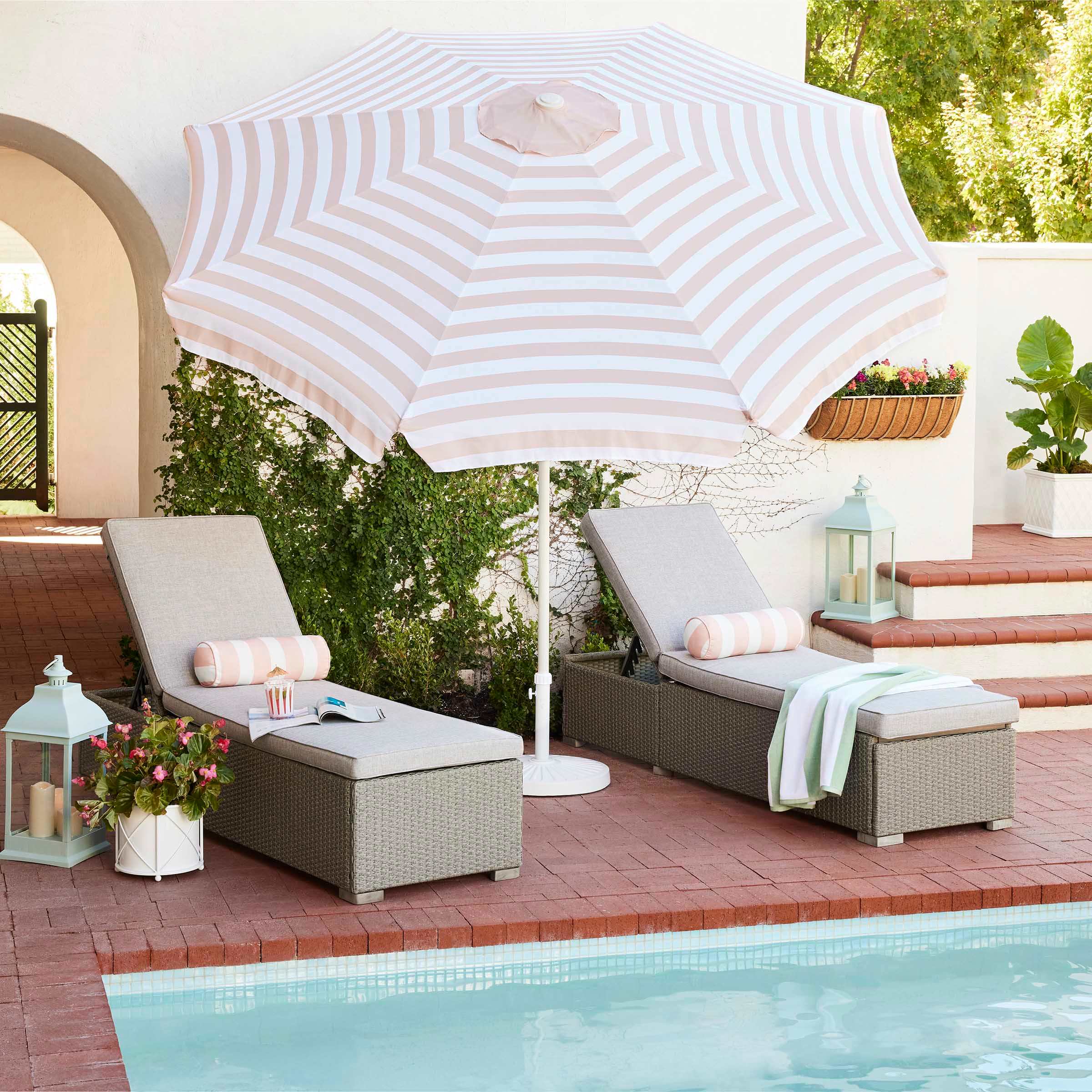 Glenco Chaise Lounge Chair Patio 2-Piece Set