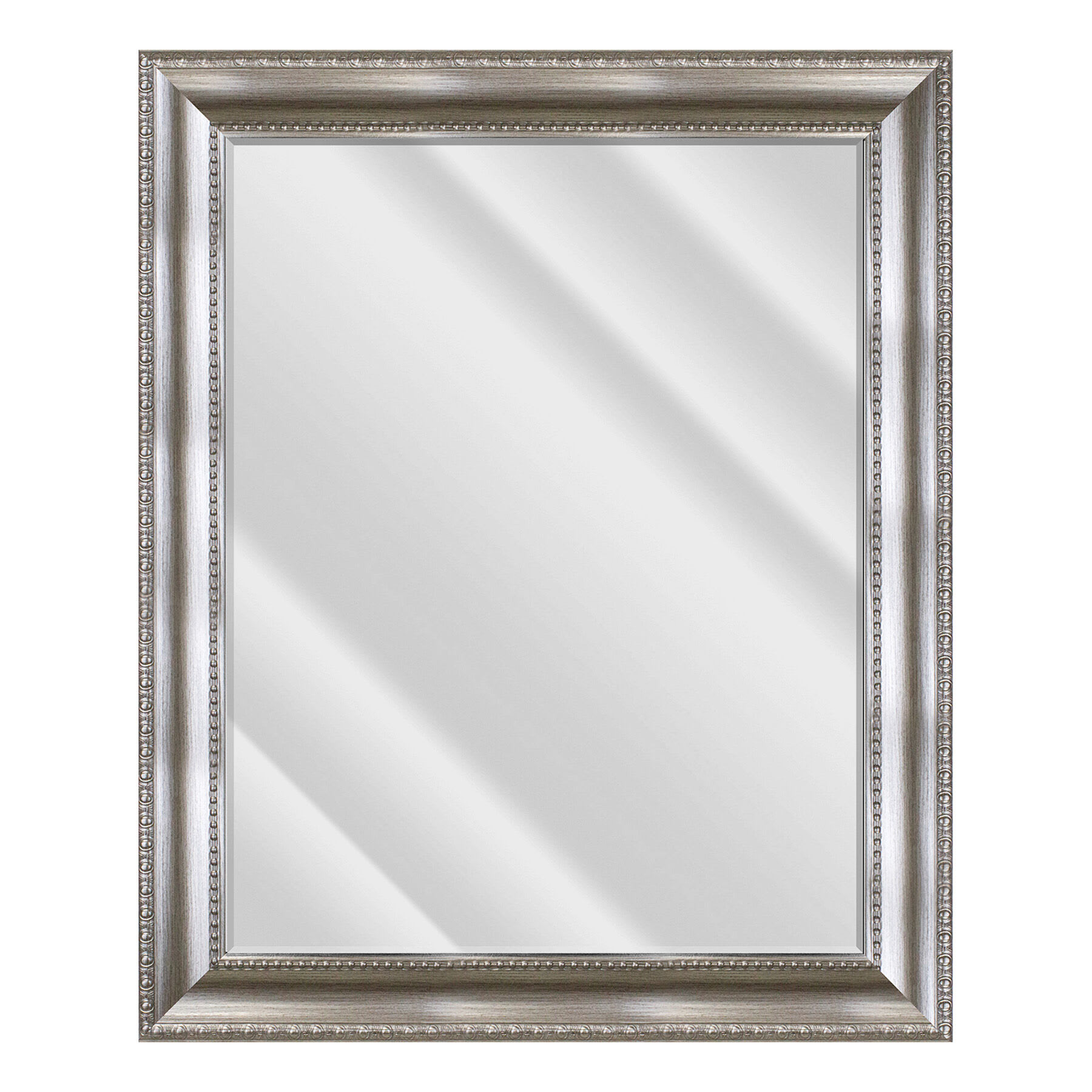 Anne Antique Silver Rectangle Wall Mirror, 29x35