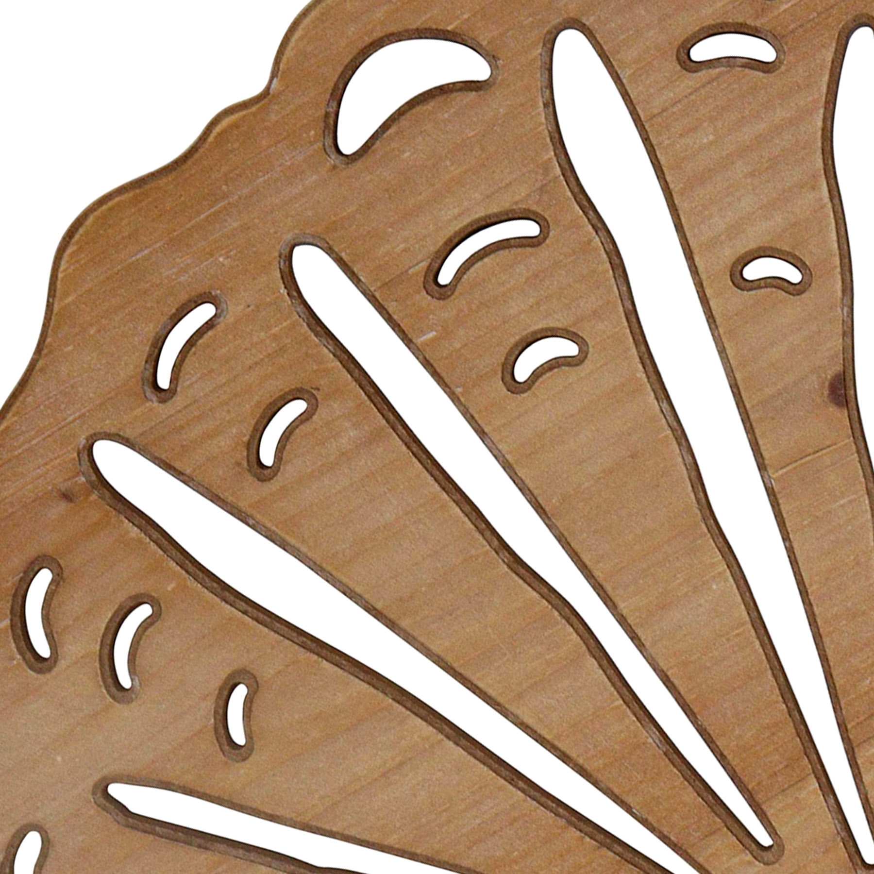 Ty Pennington Wooden Seashell Wall Decor, 9.8"