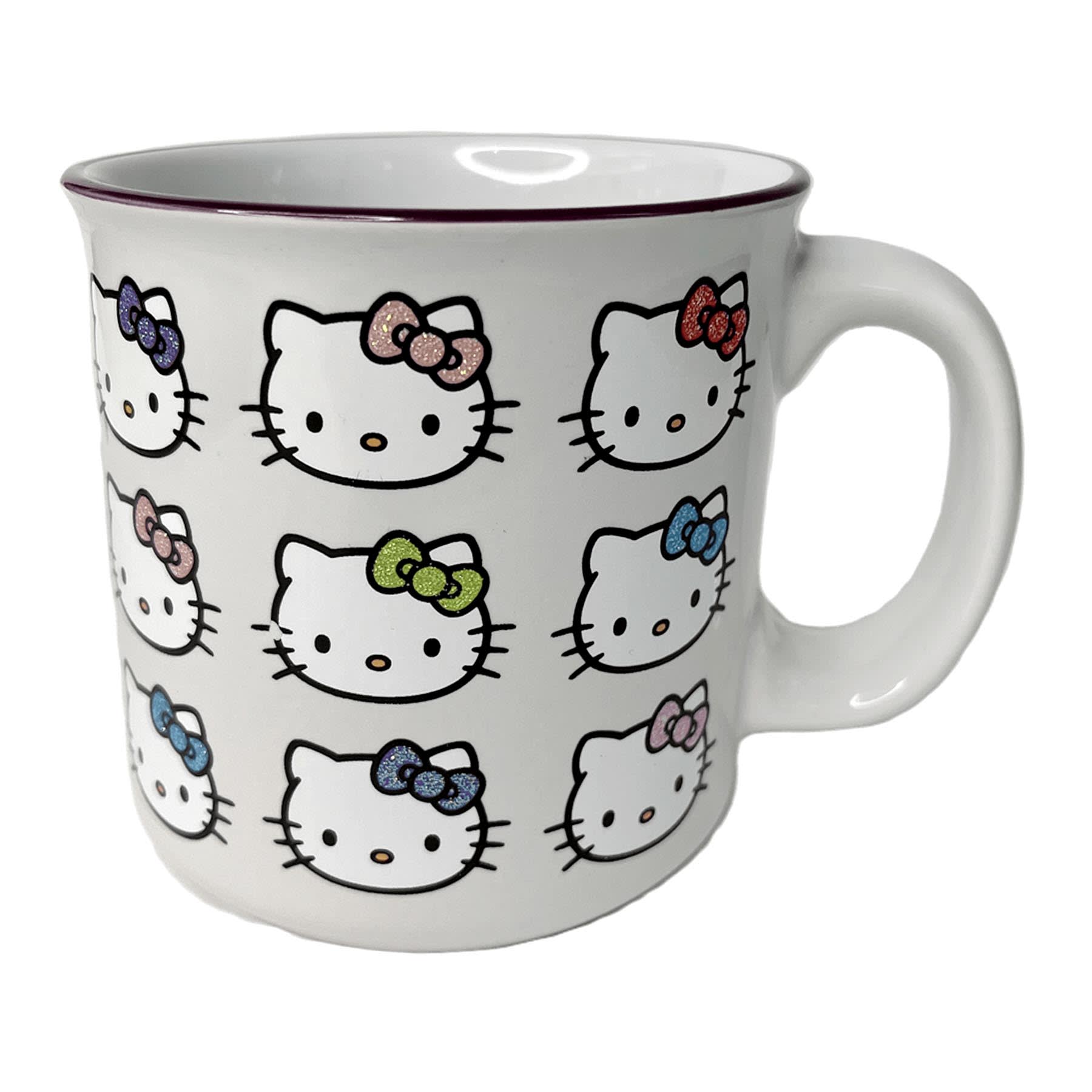 Hello Kitty with Glittered Bows Ceramic Mug, 20oz