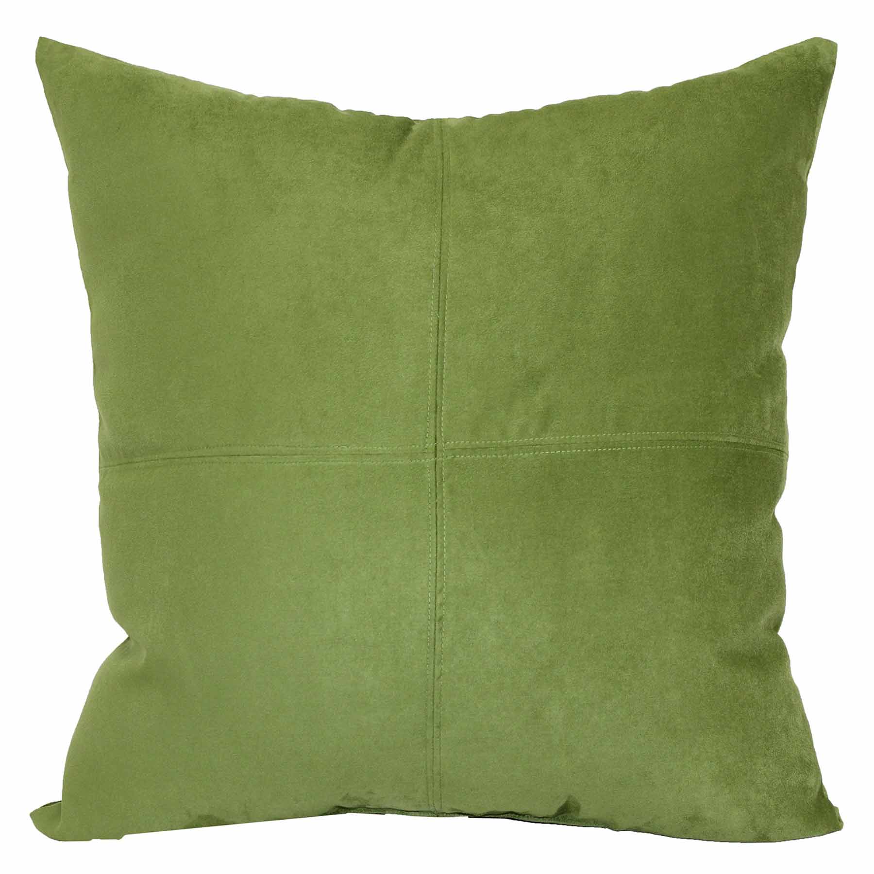 Turtle Green Torrey Suede Throw Pillow, 24"