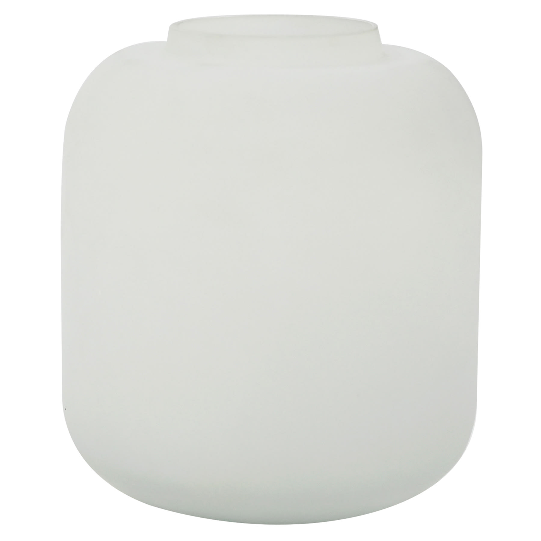 Ty Pennington White Glass Vase, 5"