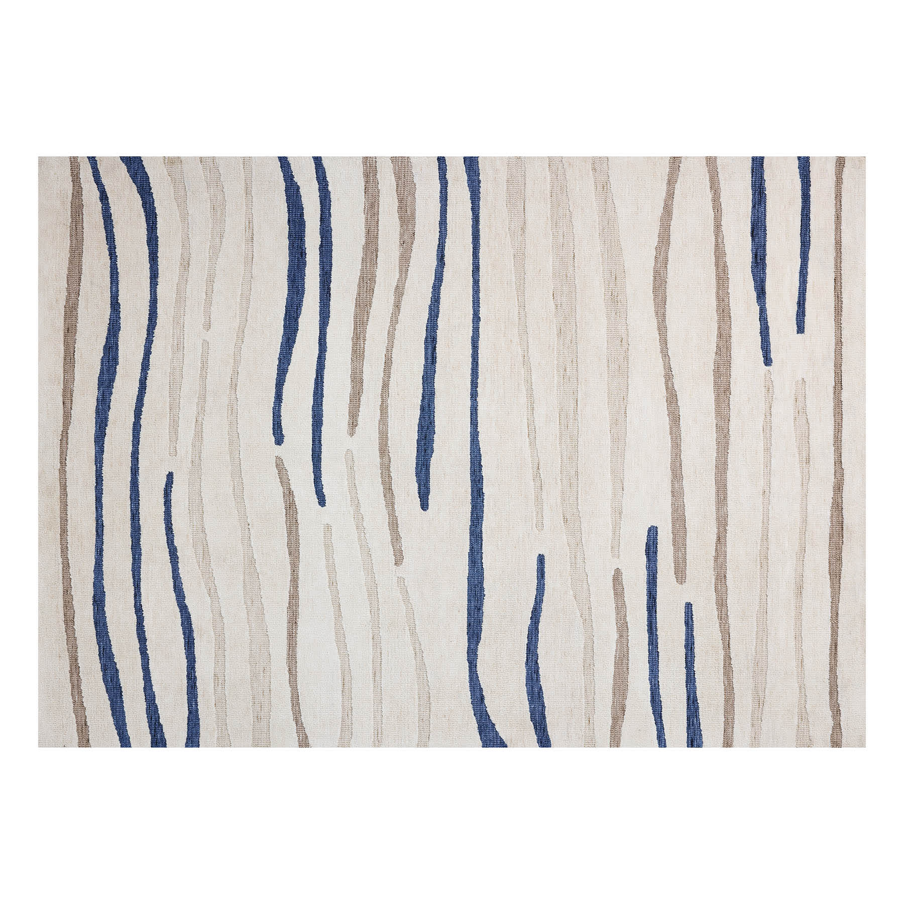(B885) Crosby St. Indiana Neutral Circular Knit Area Rug, 5x7