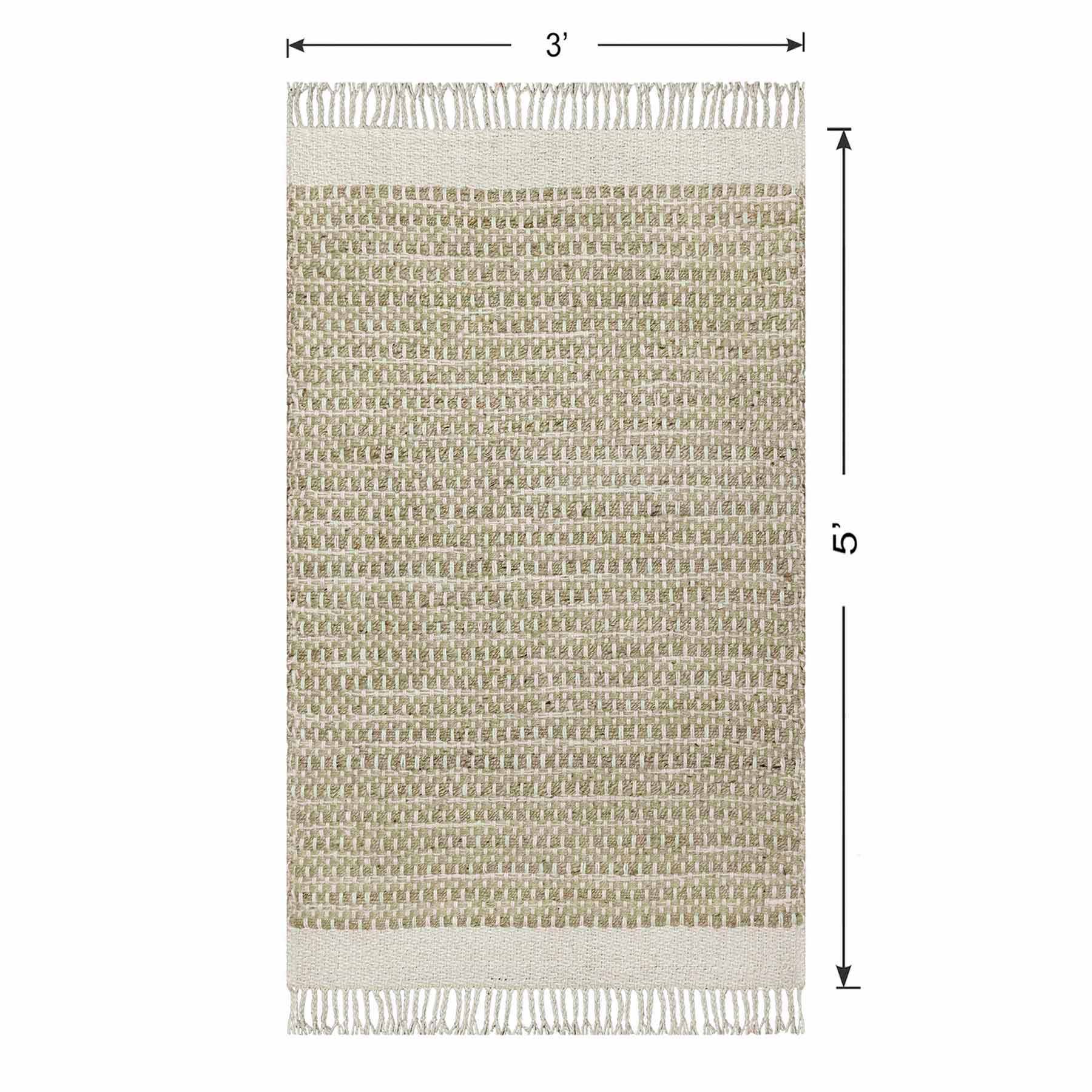 (B820) Honeybloom Dunstan Natural Tan Accent Rug, 3x5