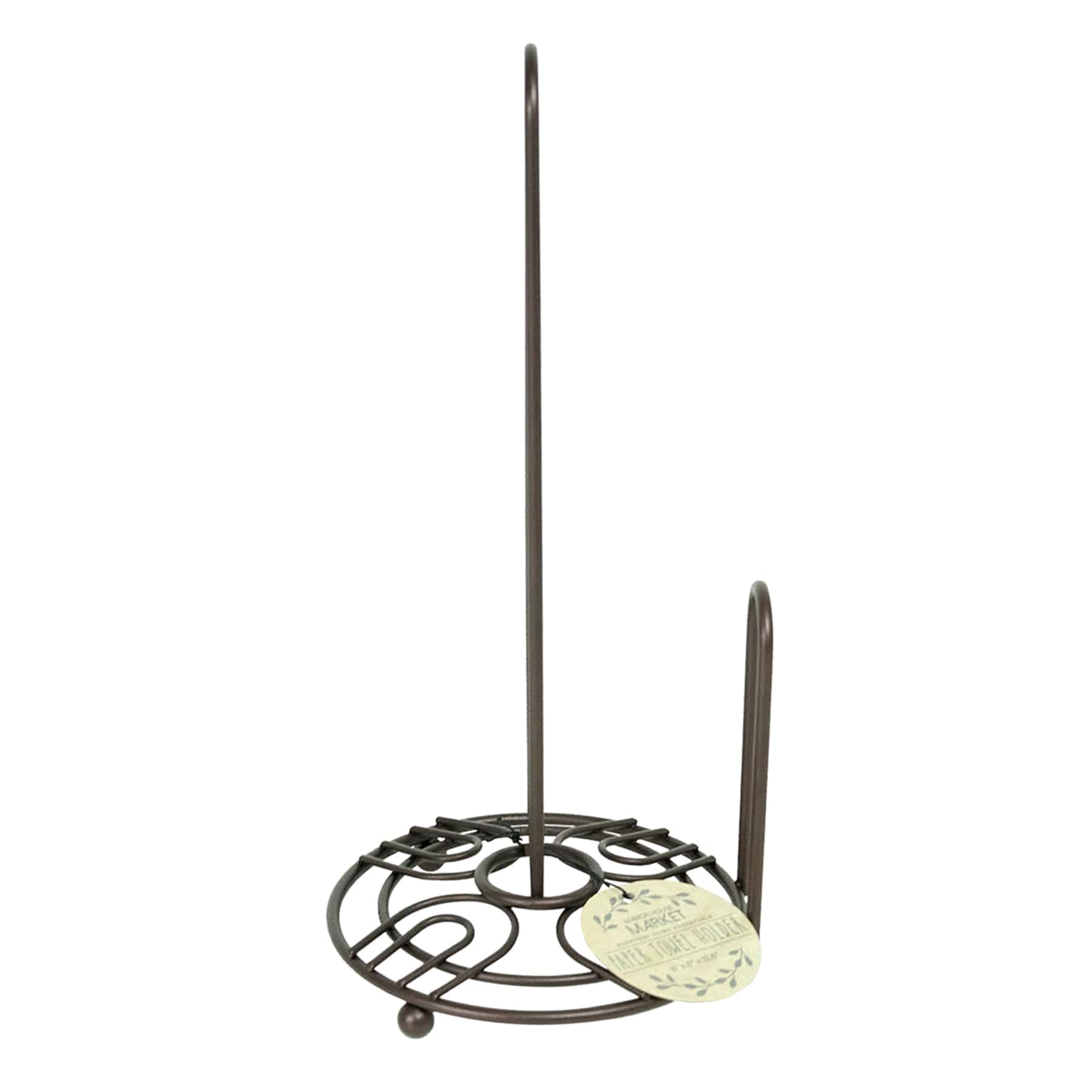 Bronze Metal Paper Towel Holder