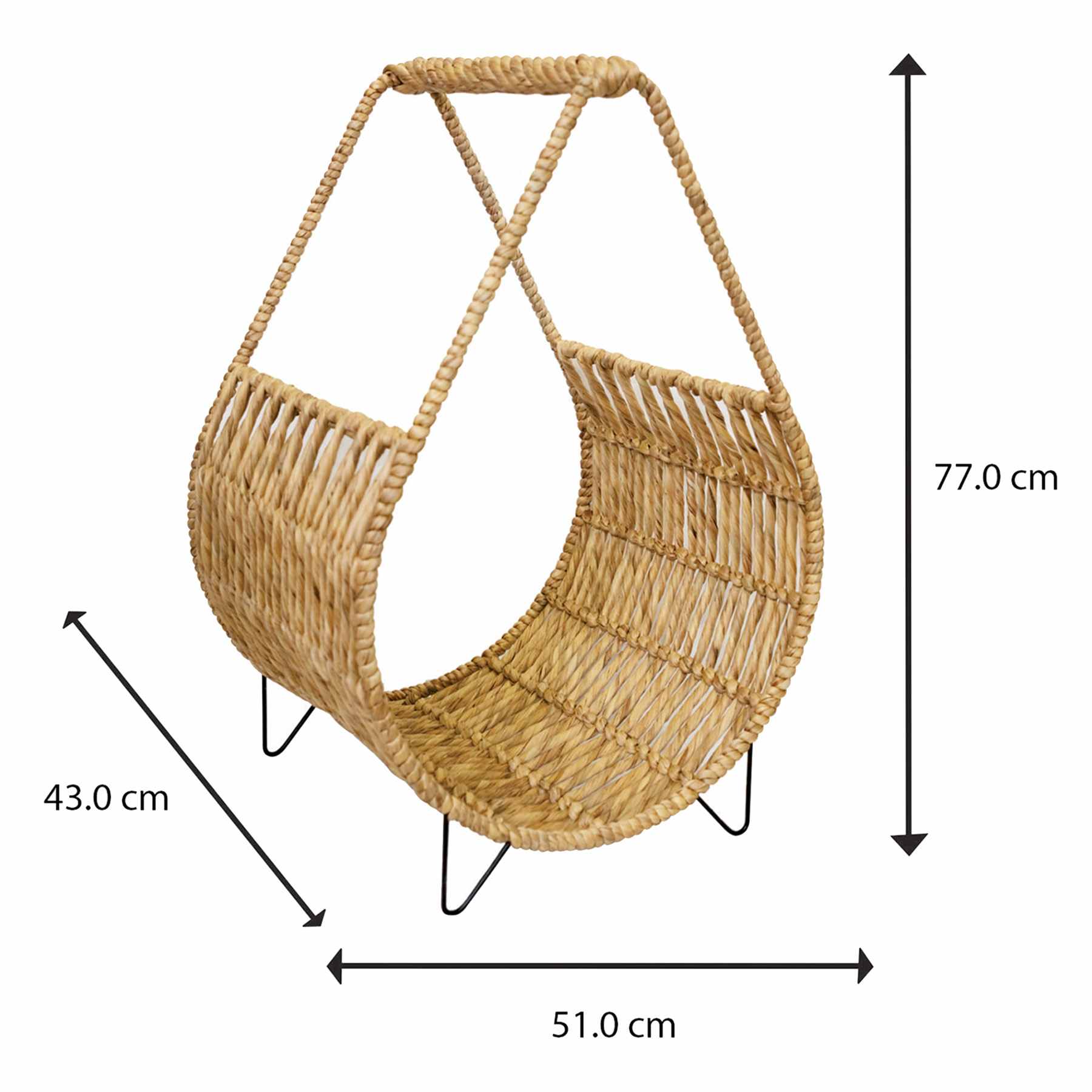 Water Hyacinth Log Holder, 20x30