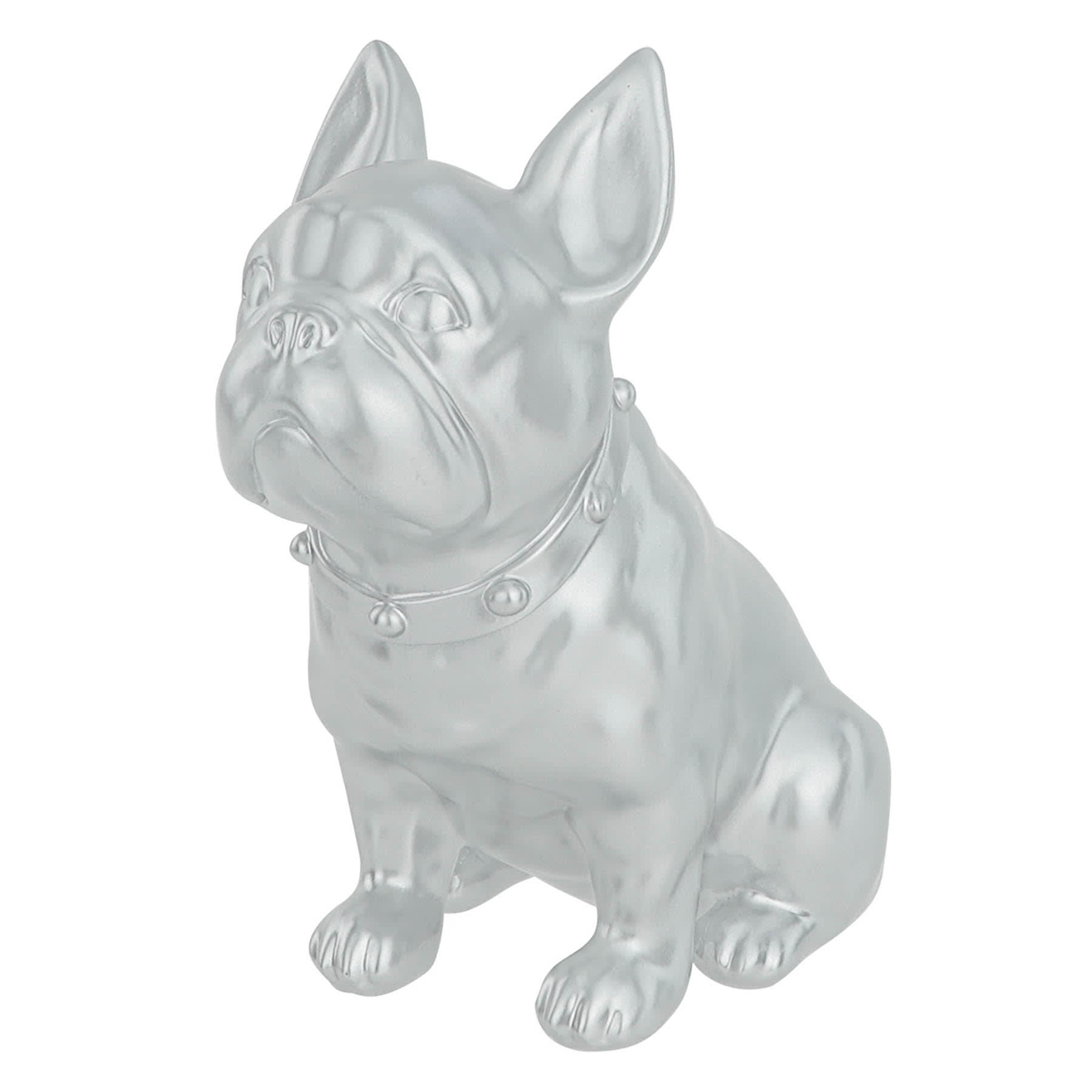 Crosby St. Silver French Outdoor Bulldog, 6.5"