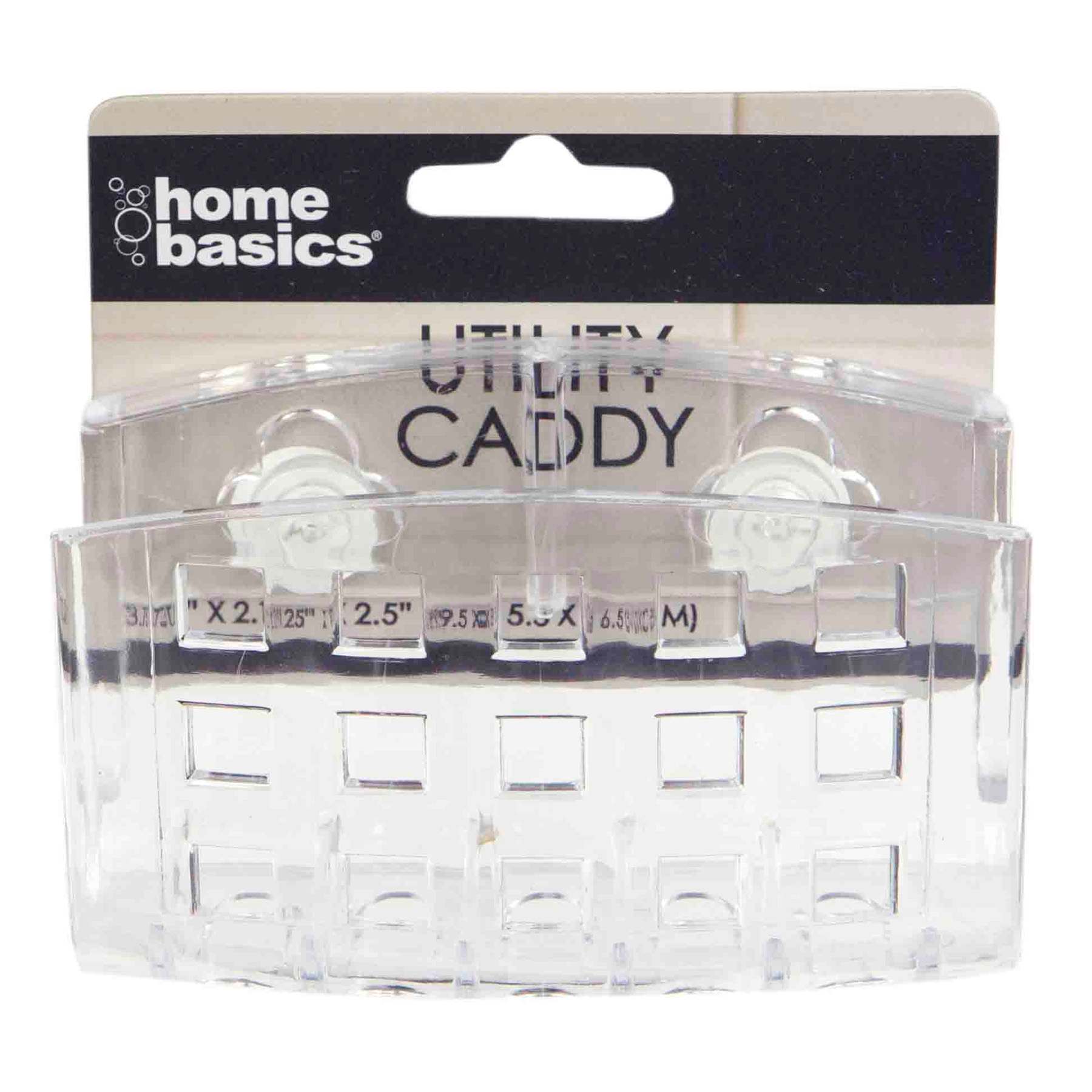 Utility Caddy with Suction Clear