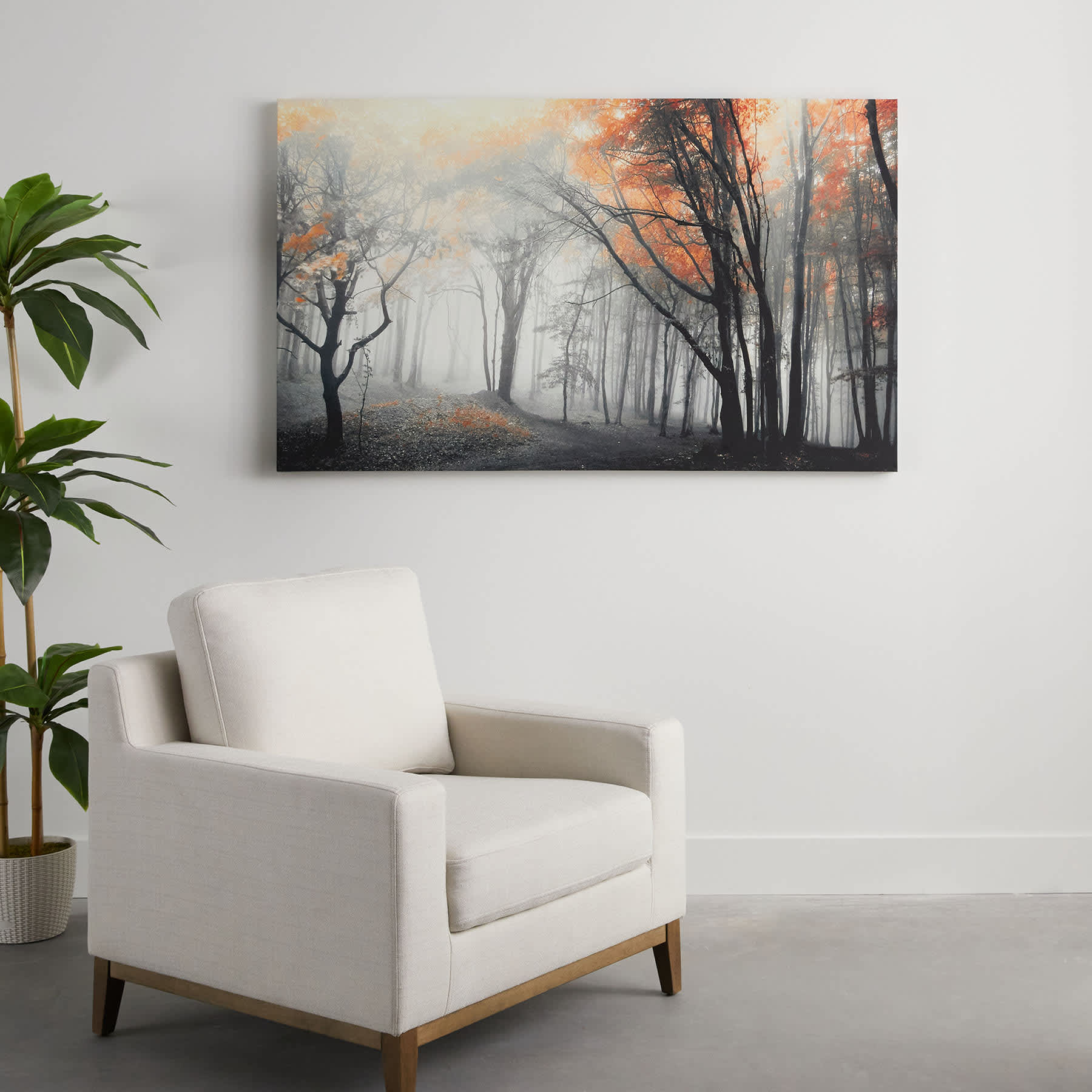 Autumn Woods Canvas Wall Art, 60x36