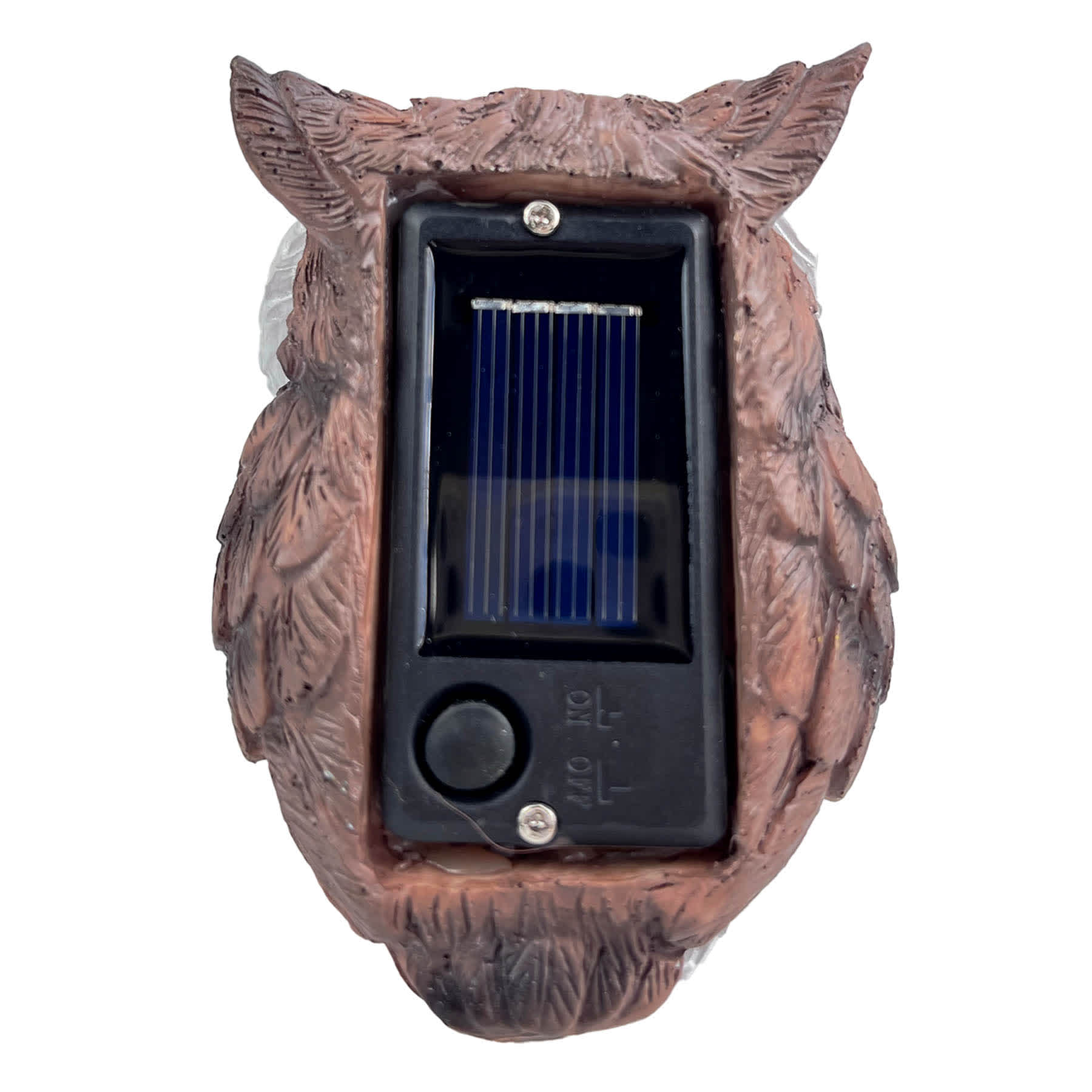 Solar Owl Outdoor Garden Statue, 3.7"