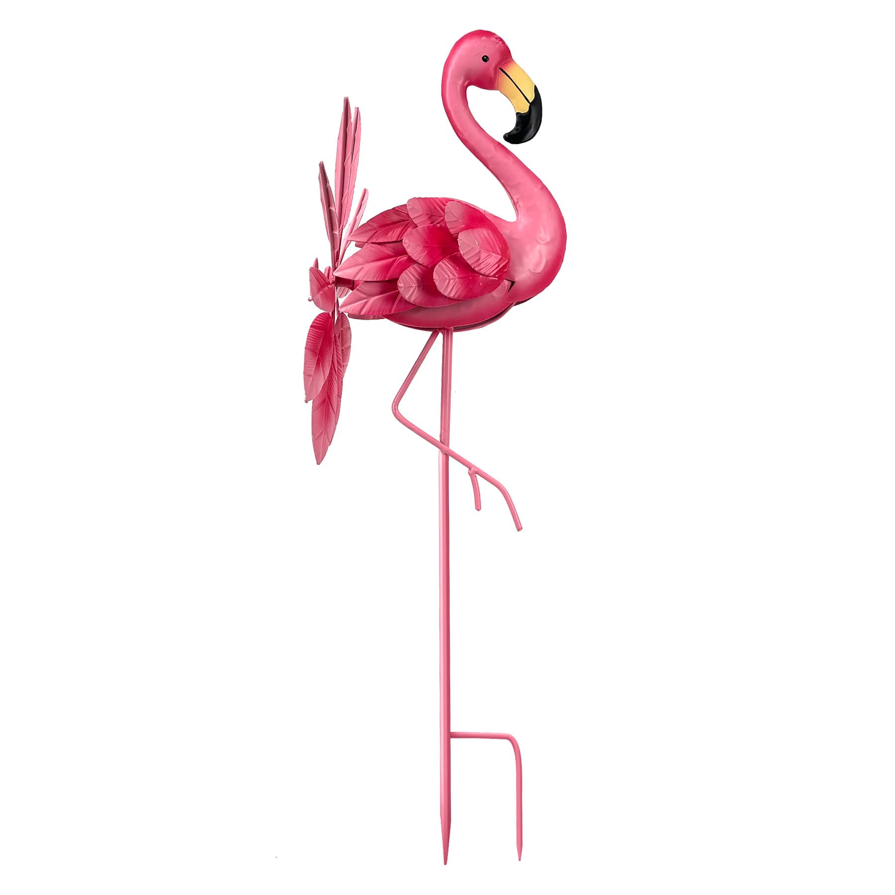 Pink Metal Flamingo Yard Stake, 30"