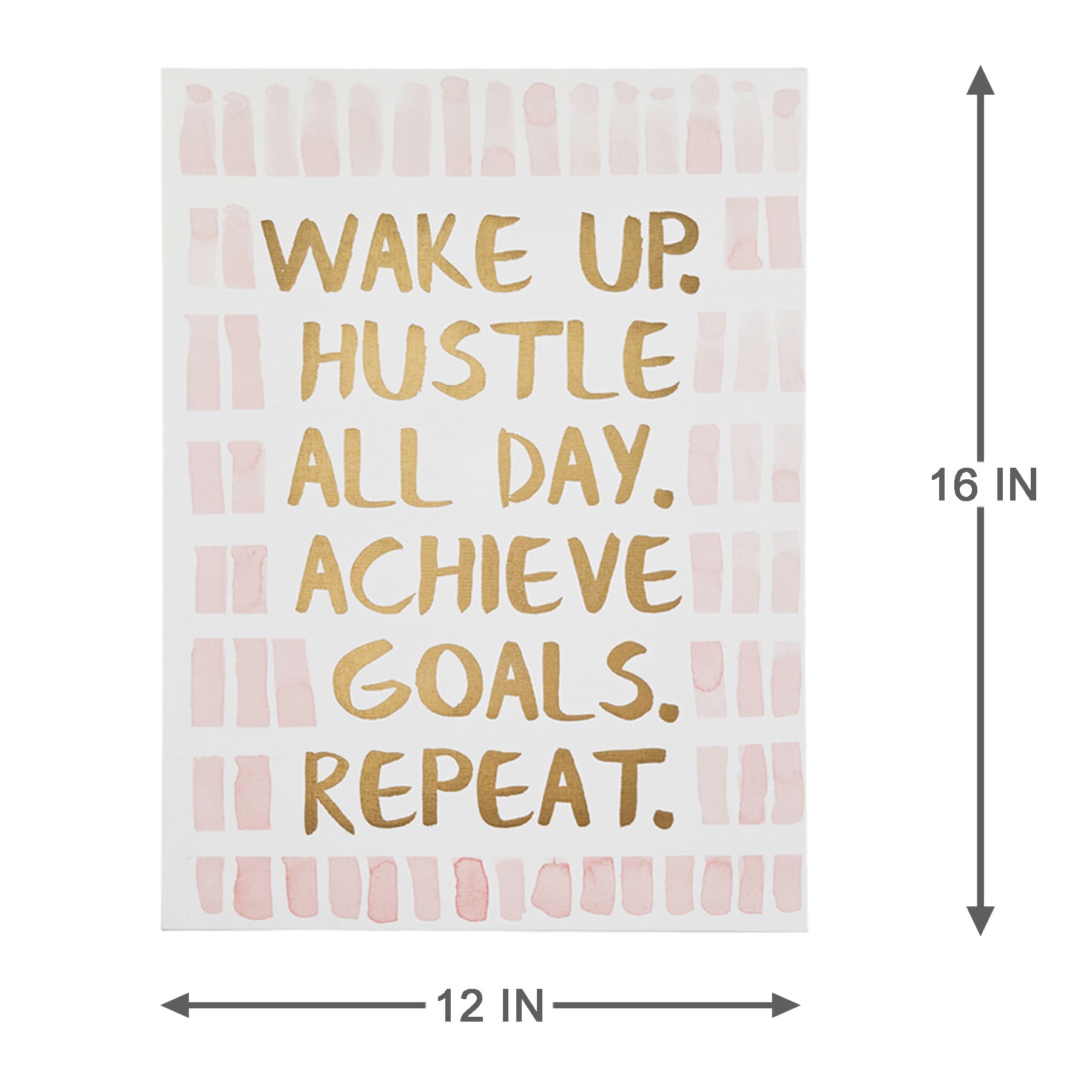 Wake Up Hustle Canvas Wall Art, 12x16