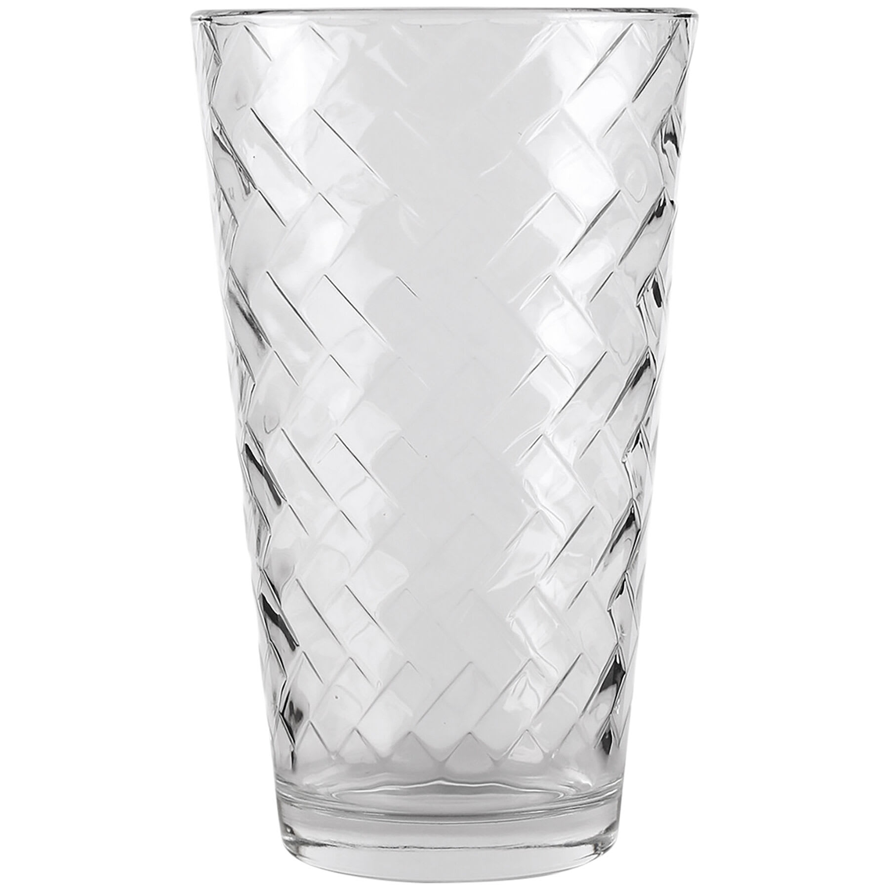 10-Piece Chevron Textured Glass Cooler Set, 15.75oz