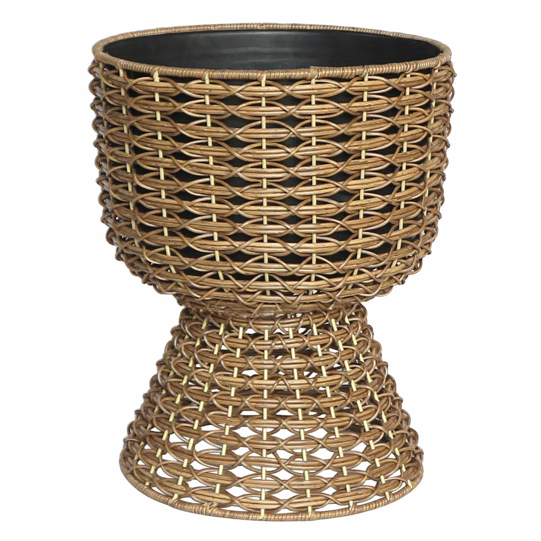 Wicker Planter Stand, Medium
