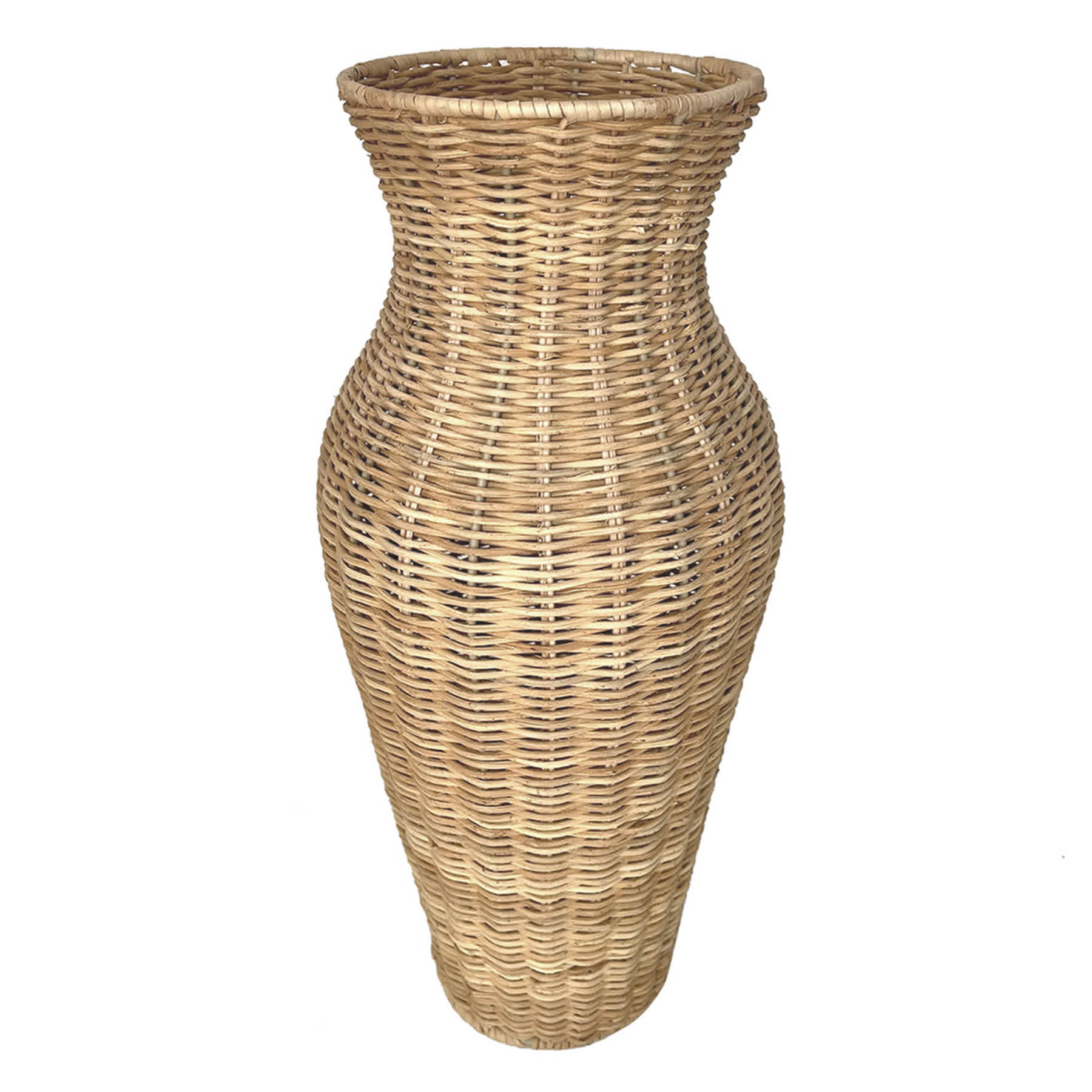 Willow Crossley Rattan Woven Vase, 16.5"